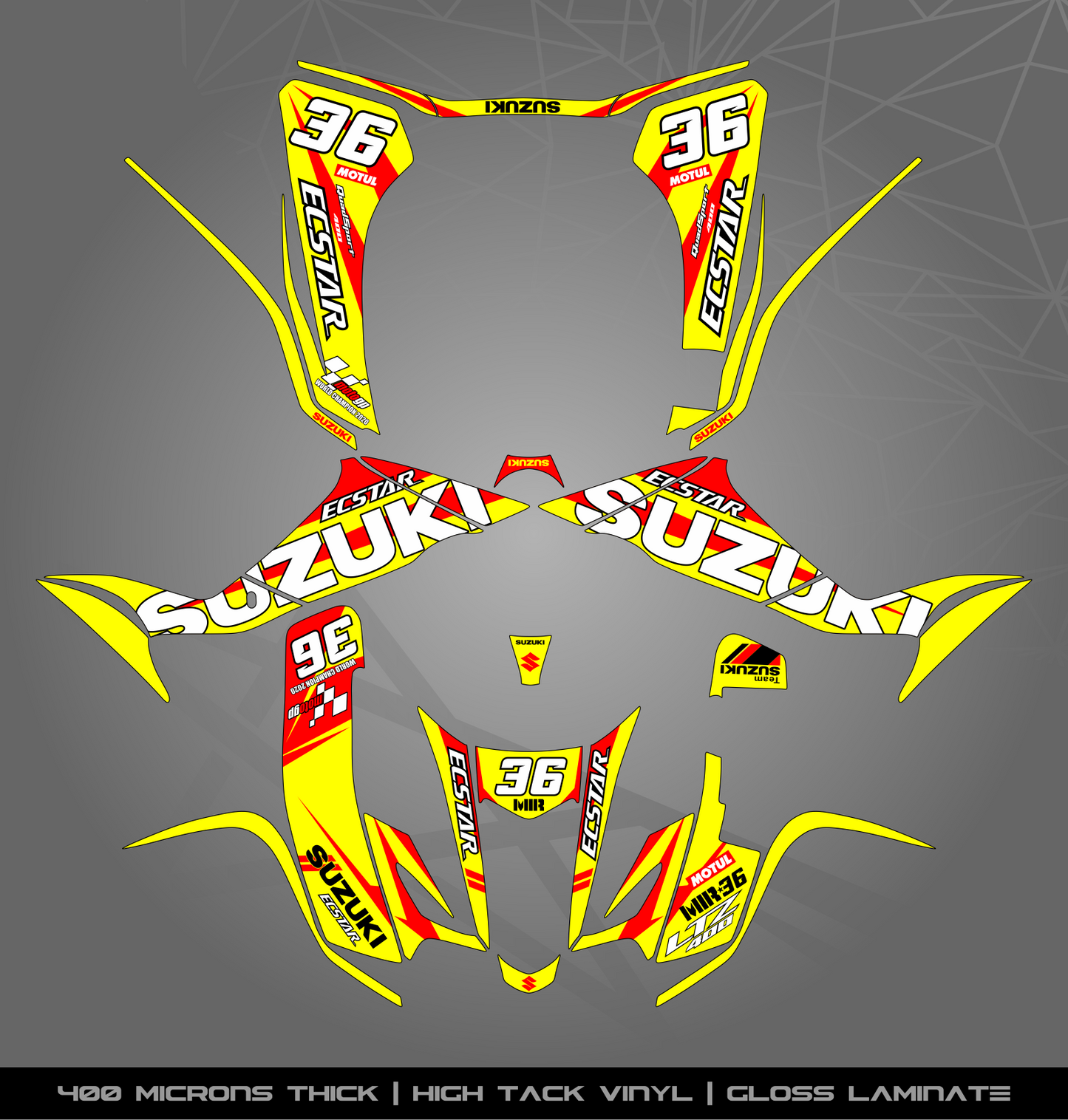 Full Sticker Kit for Suzuki LTZ 400 (2003-2008)