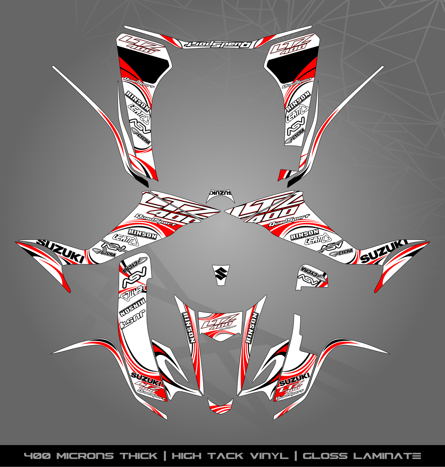 Full Sticker Kit for Suzuki LTZ 400 (2003-2008)