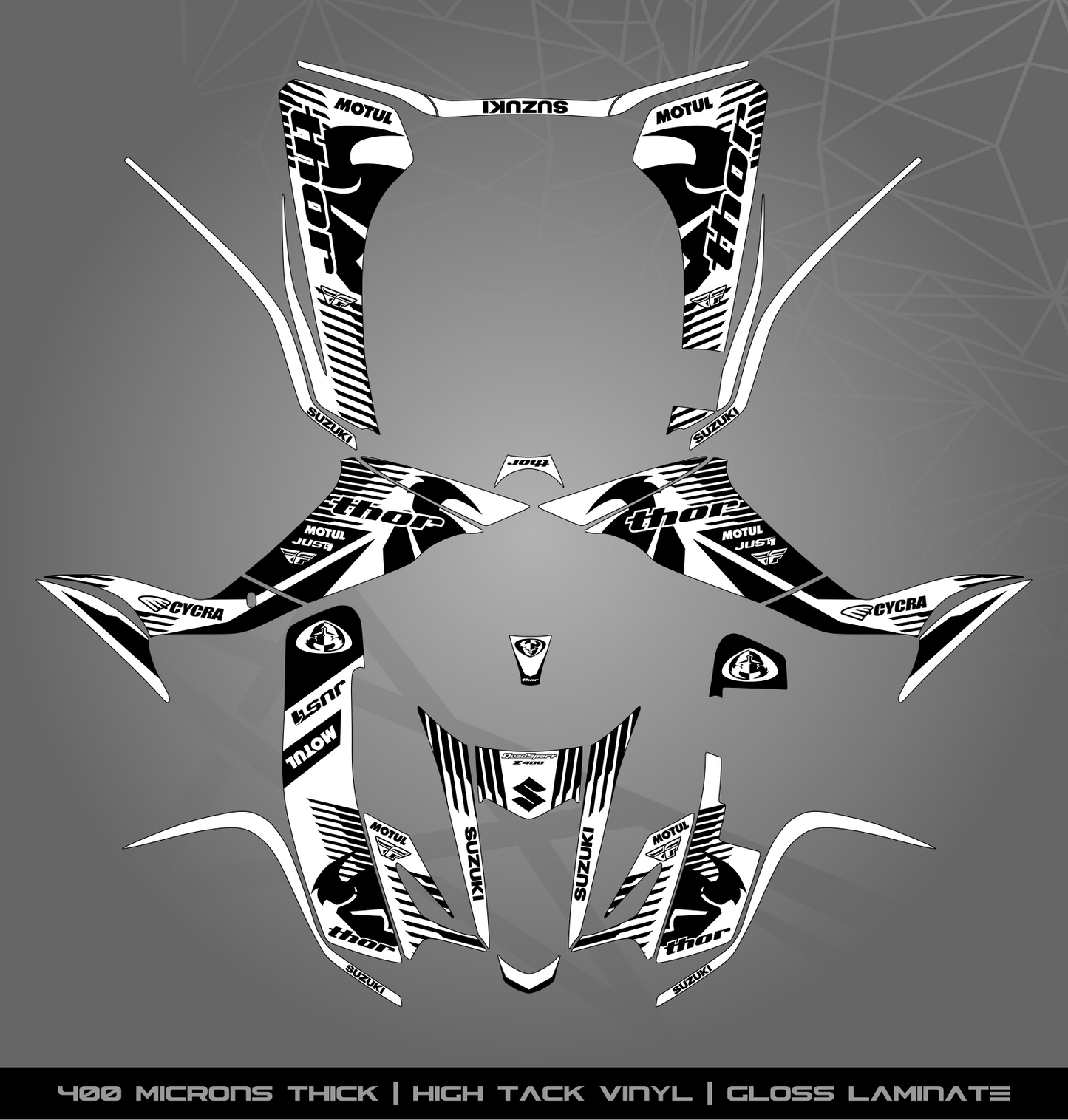 Full Sticker Kit for Suzuki LTZ 400 (2003-2008)