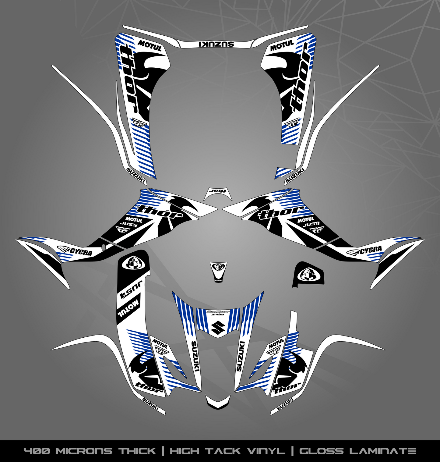 Full Sticker Kit for Suzuki LTZ 400 (2003-2008)