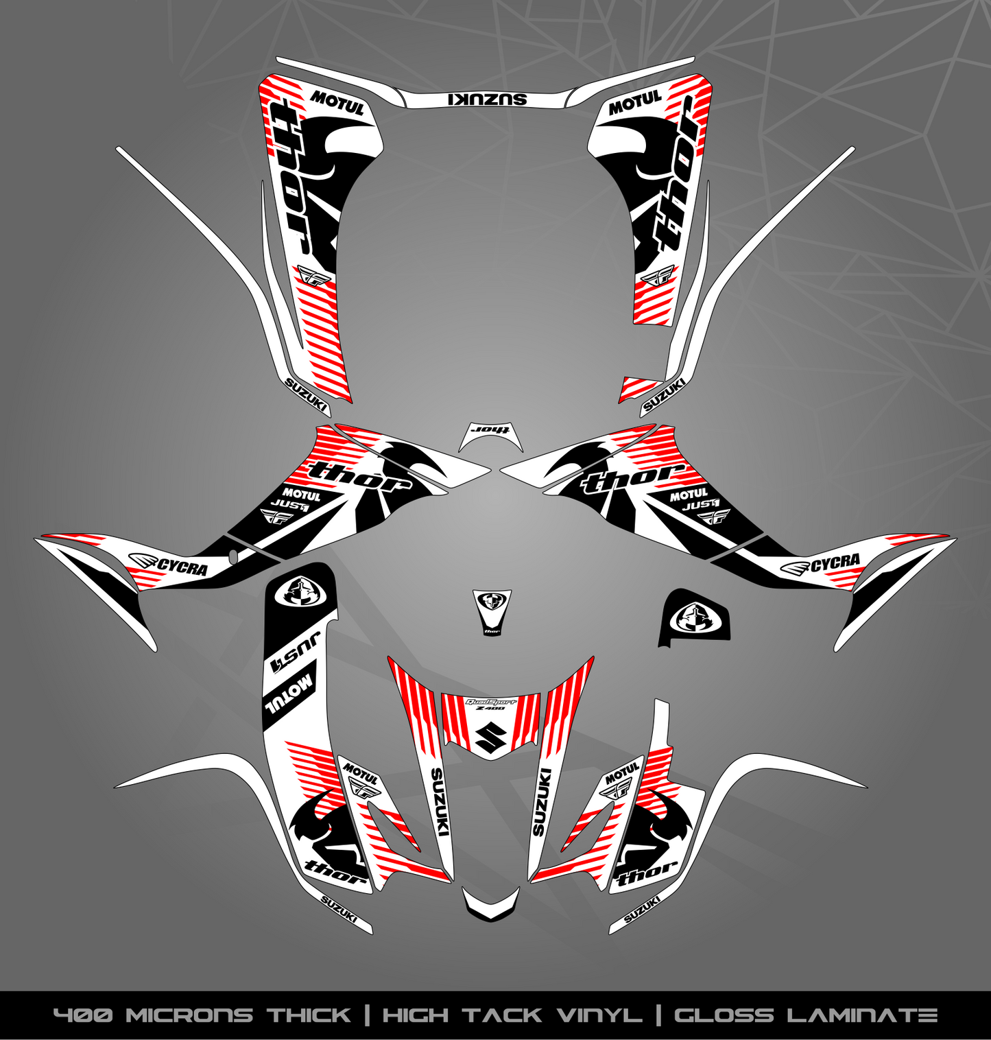 Full Sticker Kit for Suzuki LTZ 400 (2003-2008)