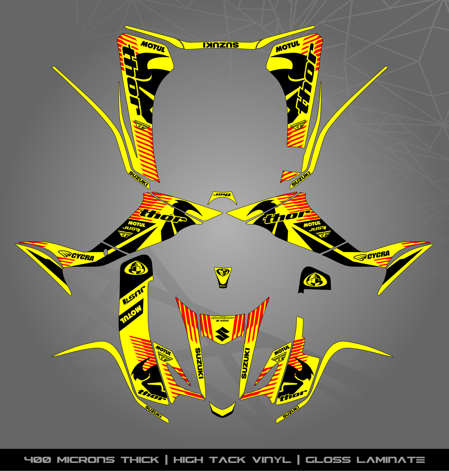 Full Sticker Kit for Suzuki LTZ 400 (2003-2008)
