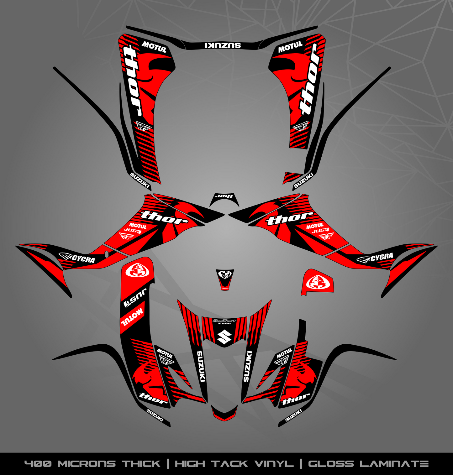 Full Sticker Kit for Suzuki LTZ 400 (2003-2008)