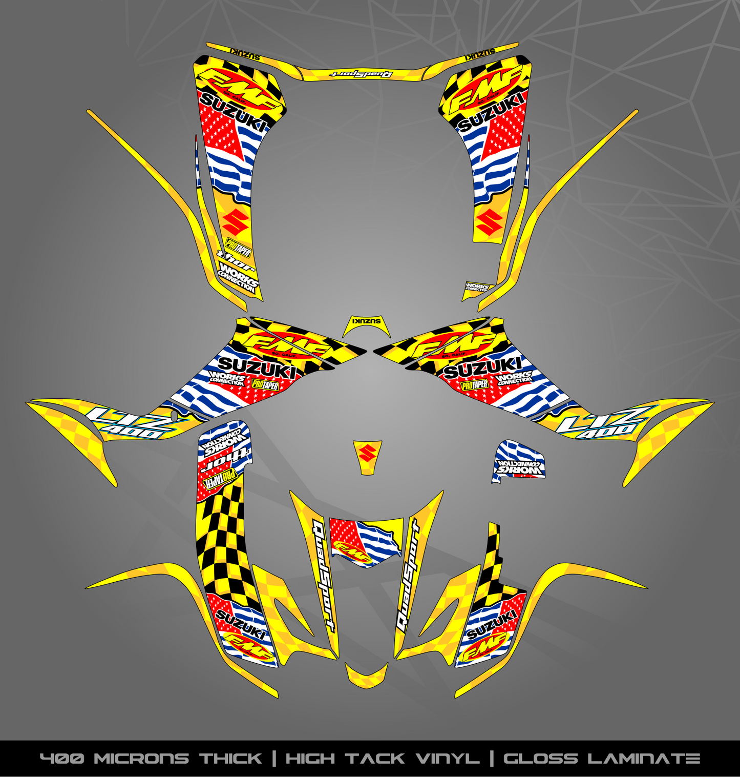 Full Sticker Kit for Suzuki LTZ 400 (2003-2008)