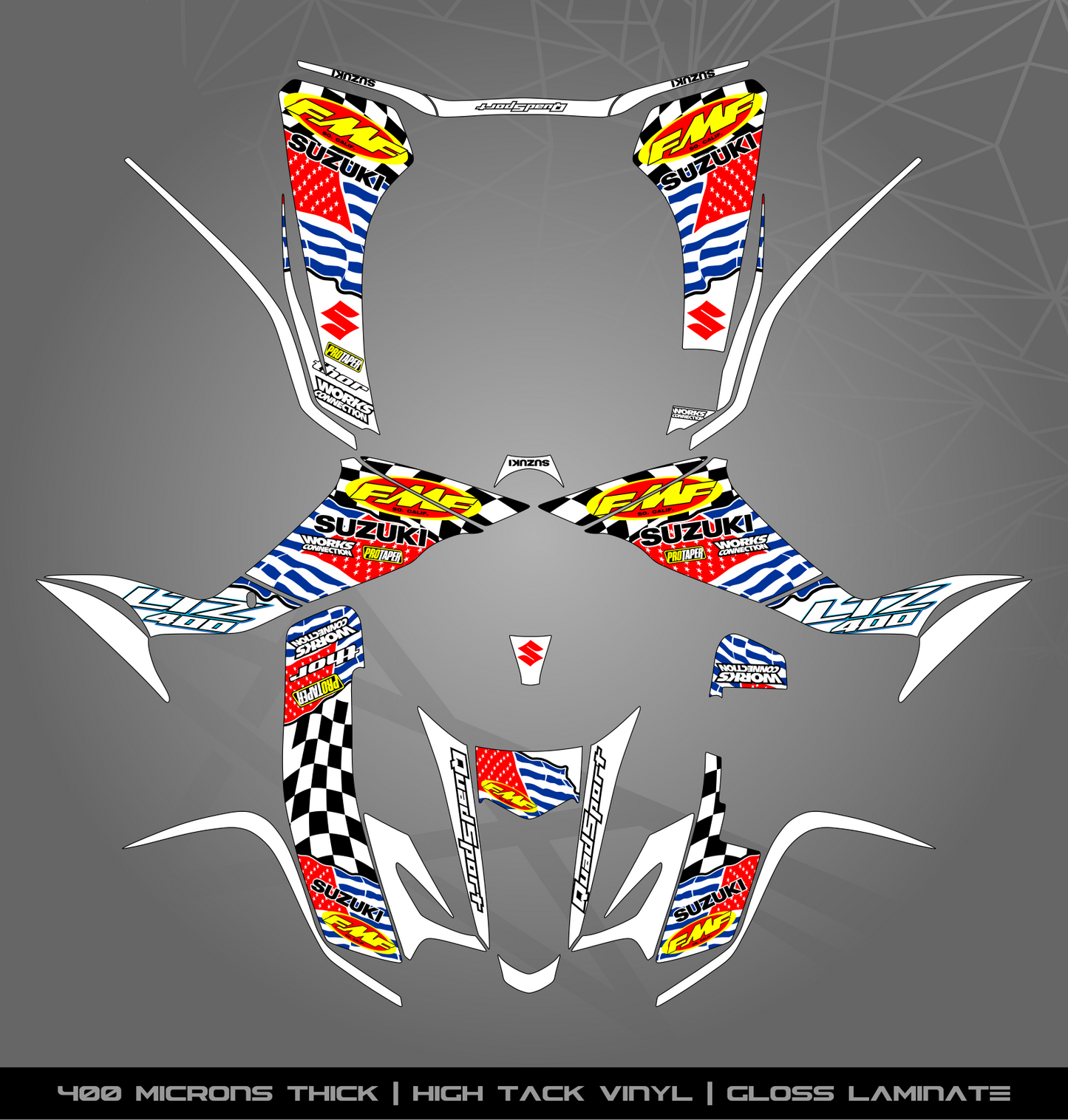 Full Sticker Kit for Suzuki LTZ 400 (2003-2008)