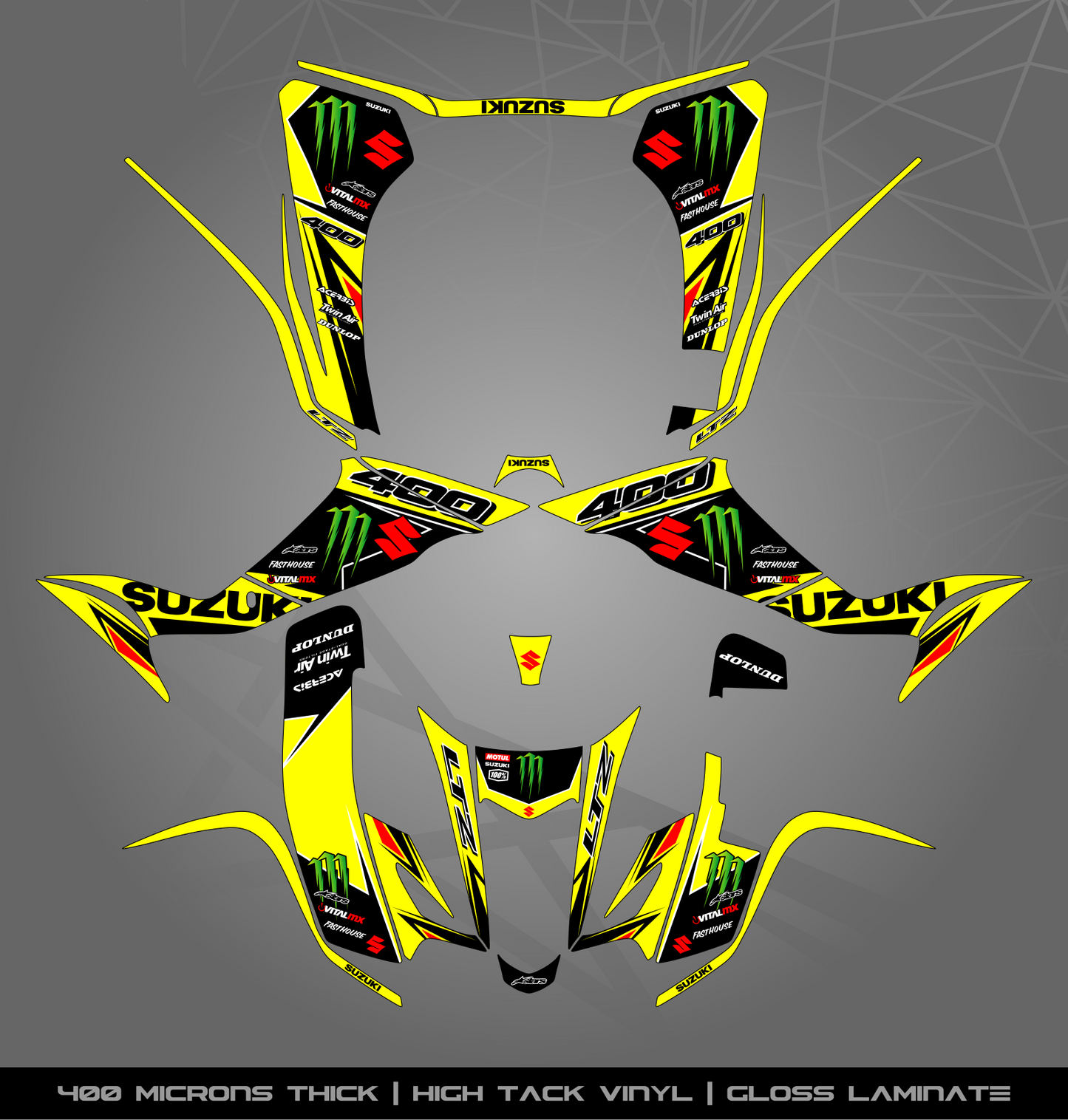 Full Sticker Kit for Suzuki LTZ 400 (2003-2008)
