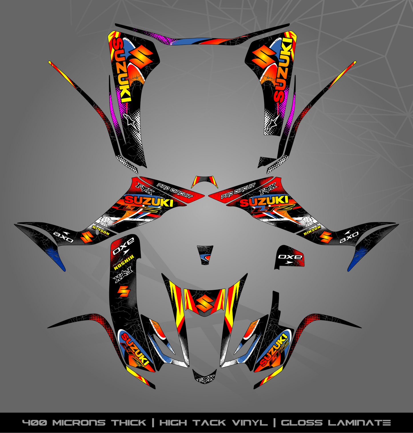 Full Sticker Kit for Suzuki LTZ 400 (2003-2008)