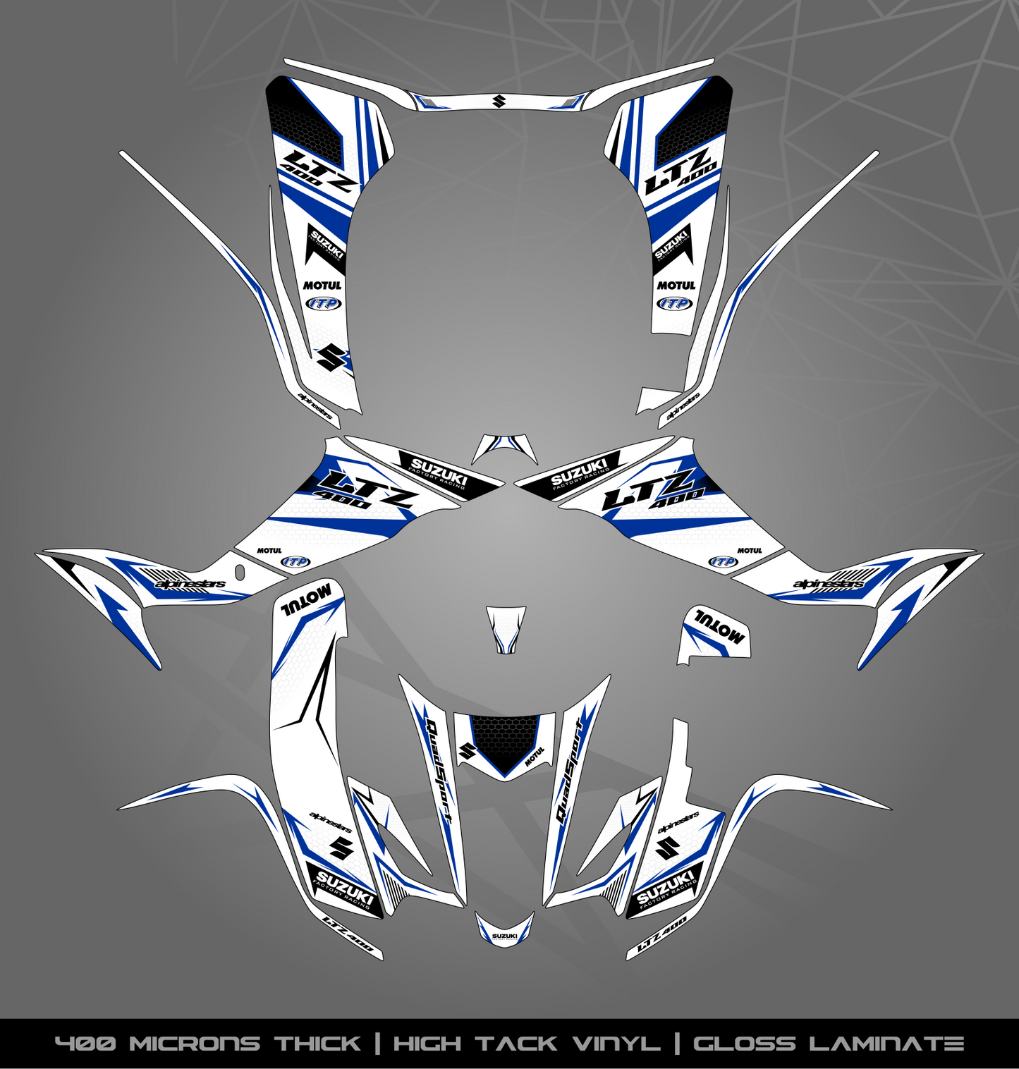 Full Sticker Kit for Suzuki LTZ 400 (2003-2008)