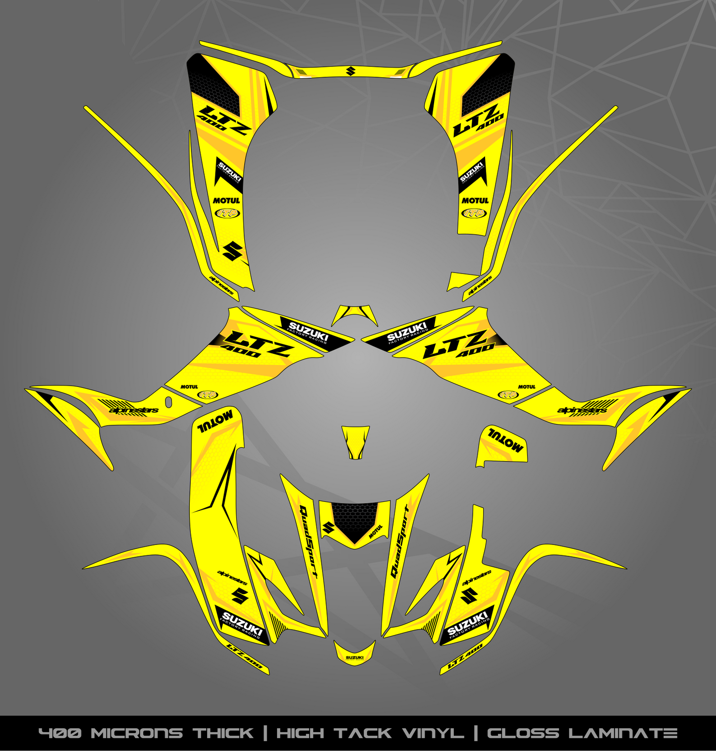 Full Sticker Kit for Suzuki LTZ 400 (2003-2008)
