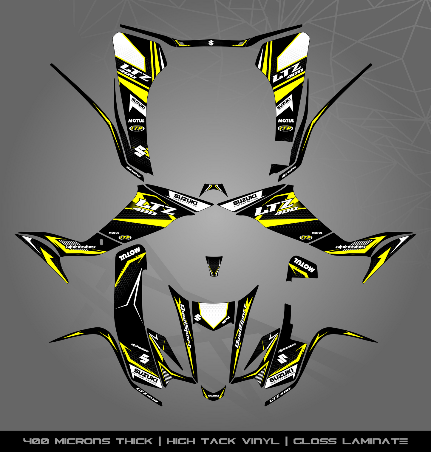 Full Sticker Kit for Suzuki LTZ 400 (2003-2008)