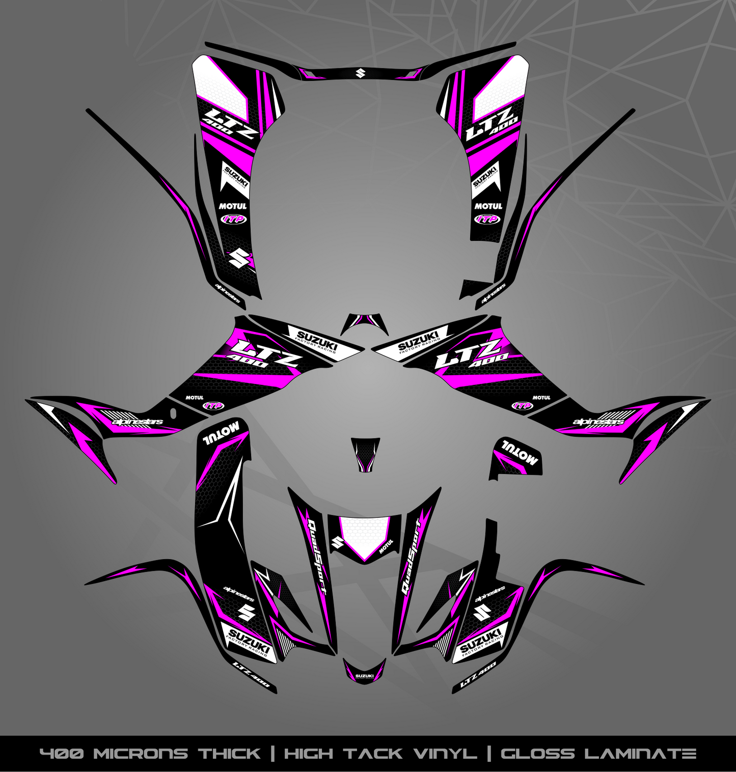Full Sticker Kit for Suzuki LTZ 400 (2003-2008)