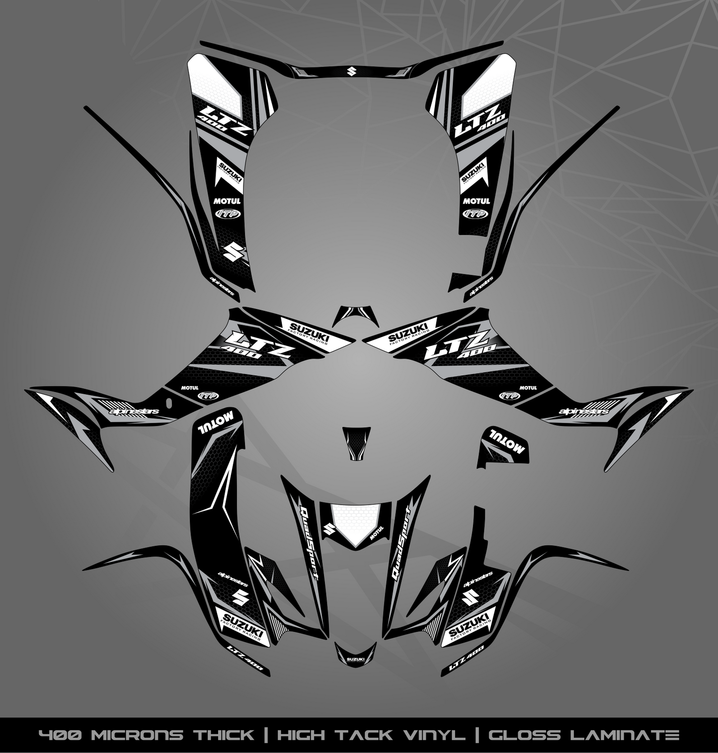 Full Sticker Kit for Suzuki LTZ 400 (2003-2008)
