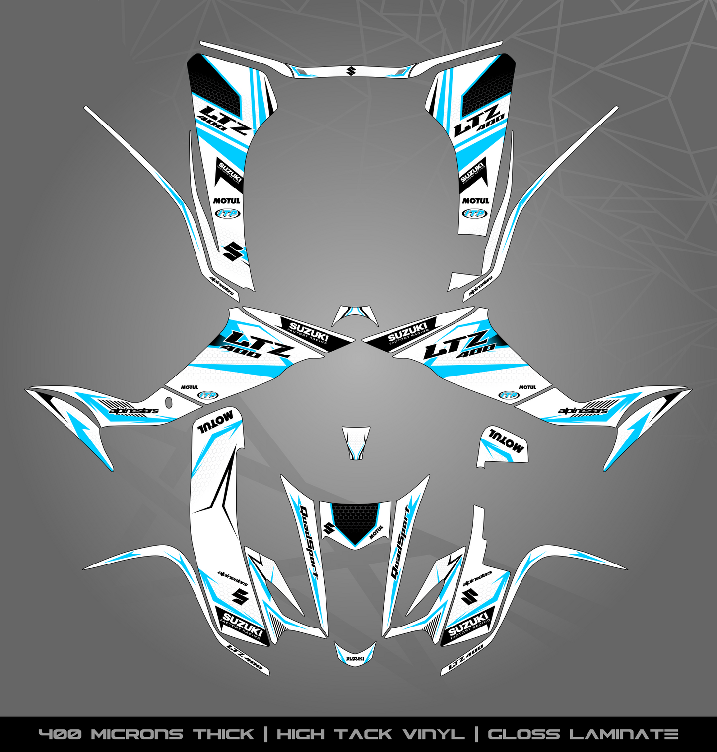 Full Sticker Kit for Suzuki LTZ 400 (2003-2008)