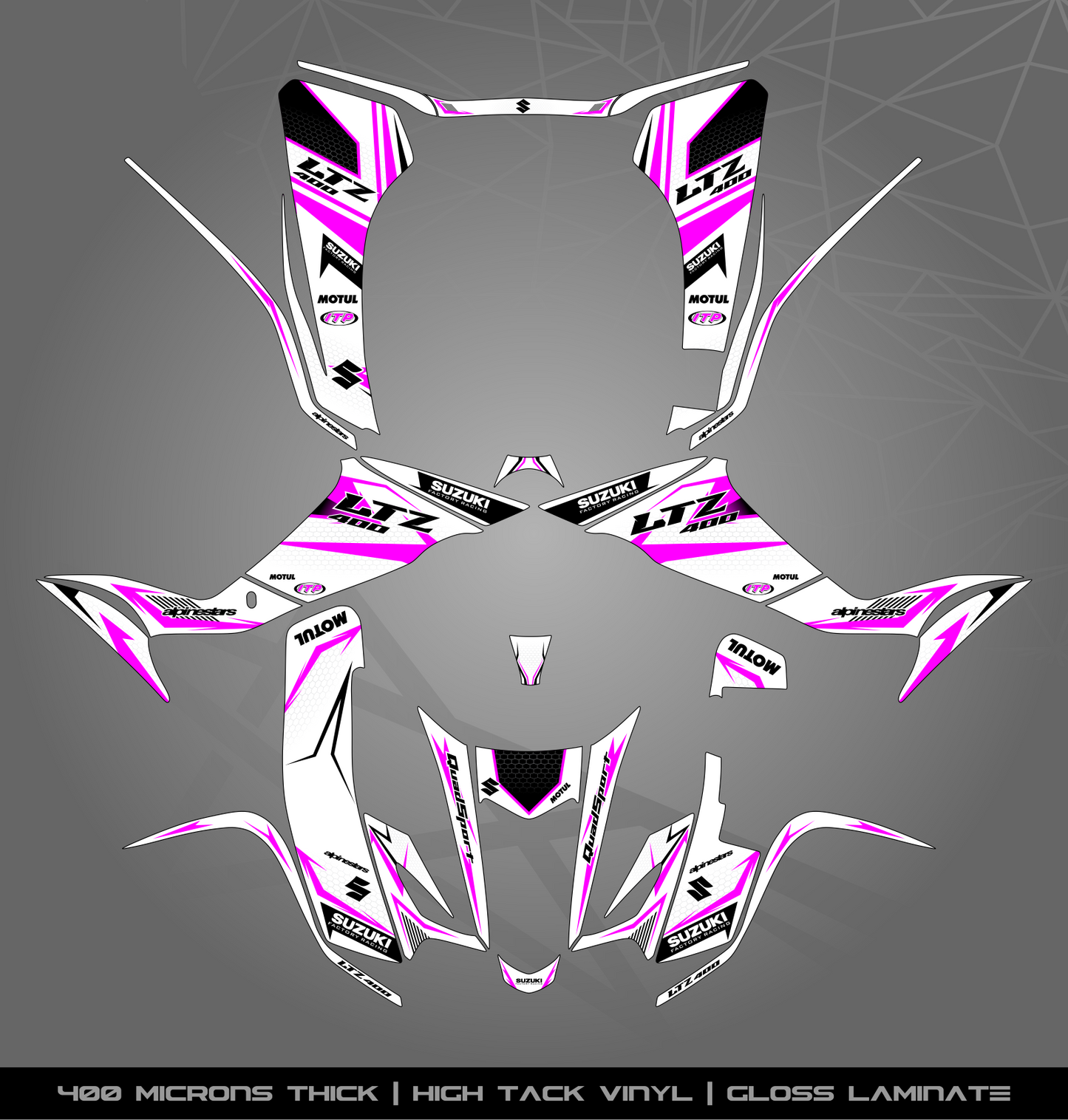 Full Sticker Kit for Suzuki LTZ 400 (2003-2008)