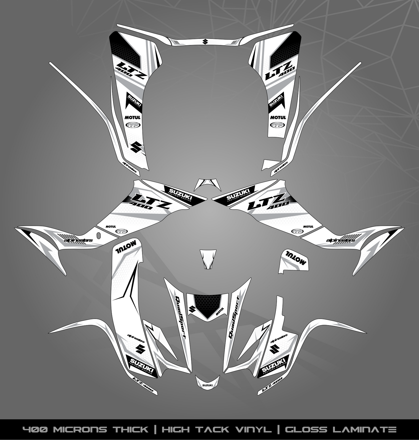 Full Sticker Kit for Suzuki LTZ 400 (2003-2008)