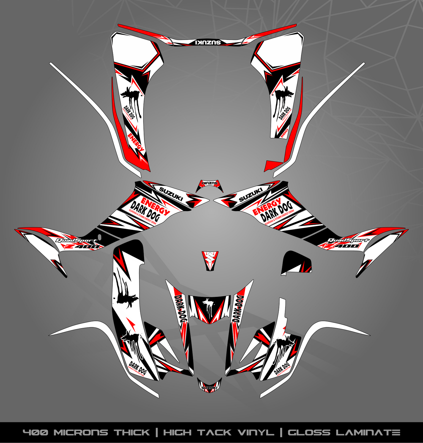 Full Sticker Kit for Suzuki LTZ 400 (2003-2008)