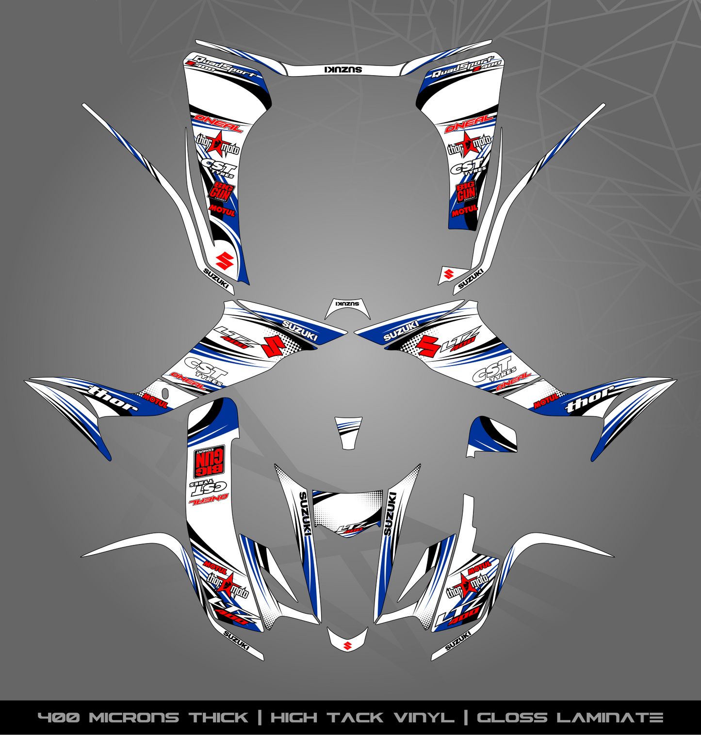 Full Sticker Kit for Suzuki LTZ 400 (2003-2008)