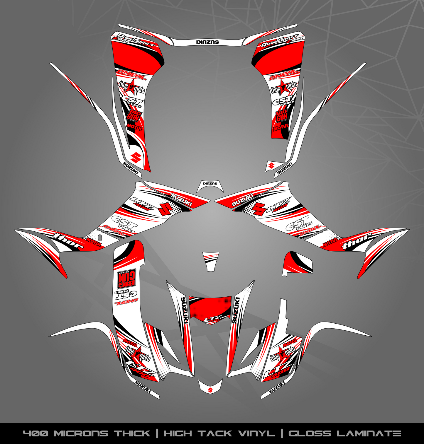 Full Sticker Kit for Suzuki LTZ 400 (2003-2008)