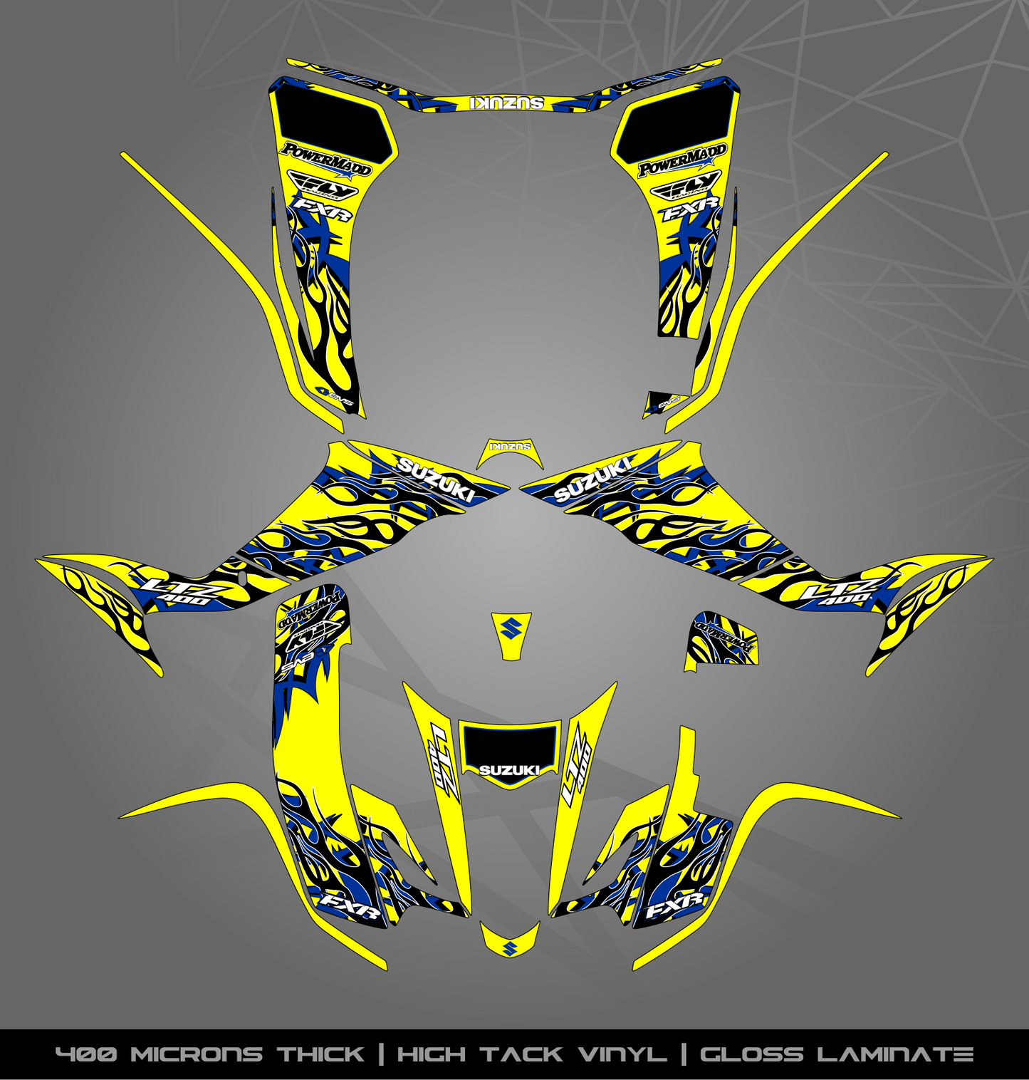 Full Sticker Kit for Suzuki LTZ 400 (2003-2008)