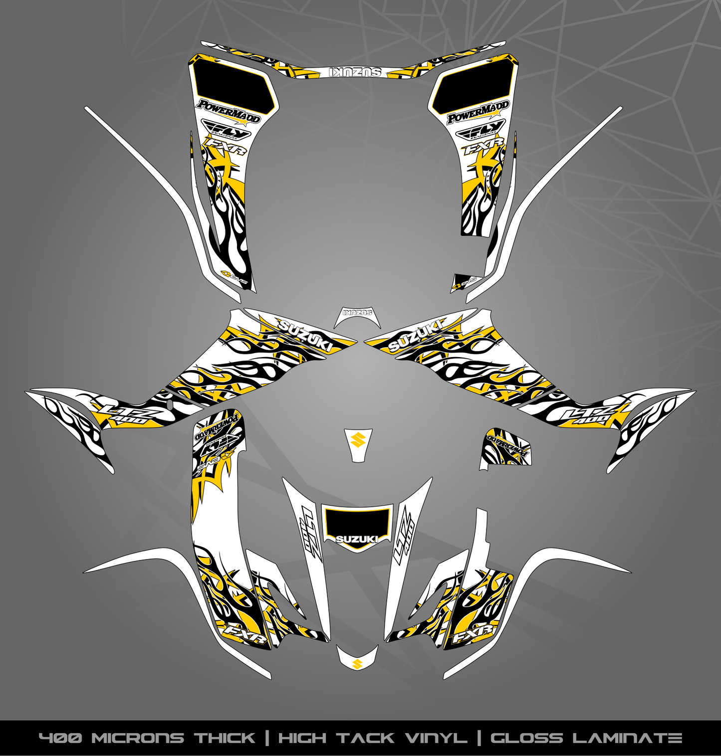 Full Sticker Kit for Suzuki LTZ 400 (2003-2008)