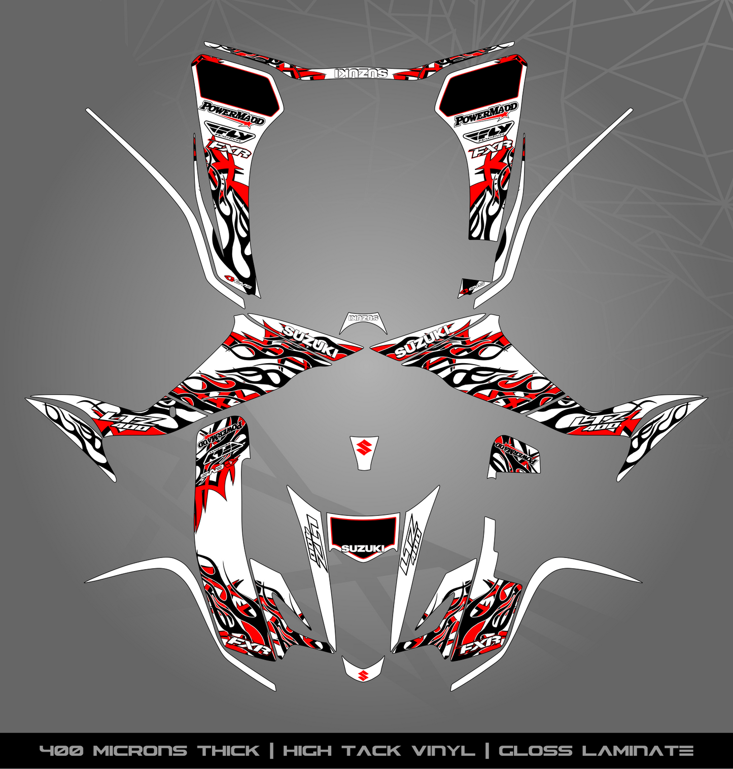 Full Sticker Kit for Suzuki LTZ 400 (2003-2008)
