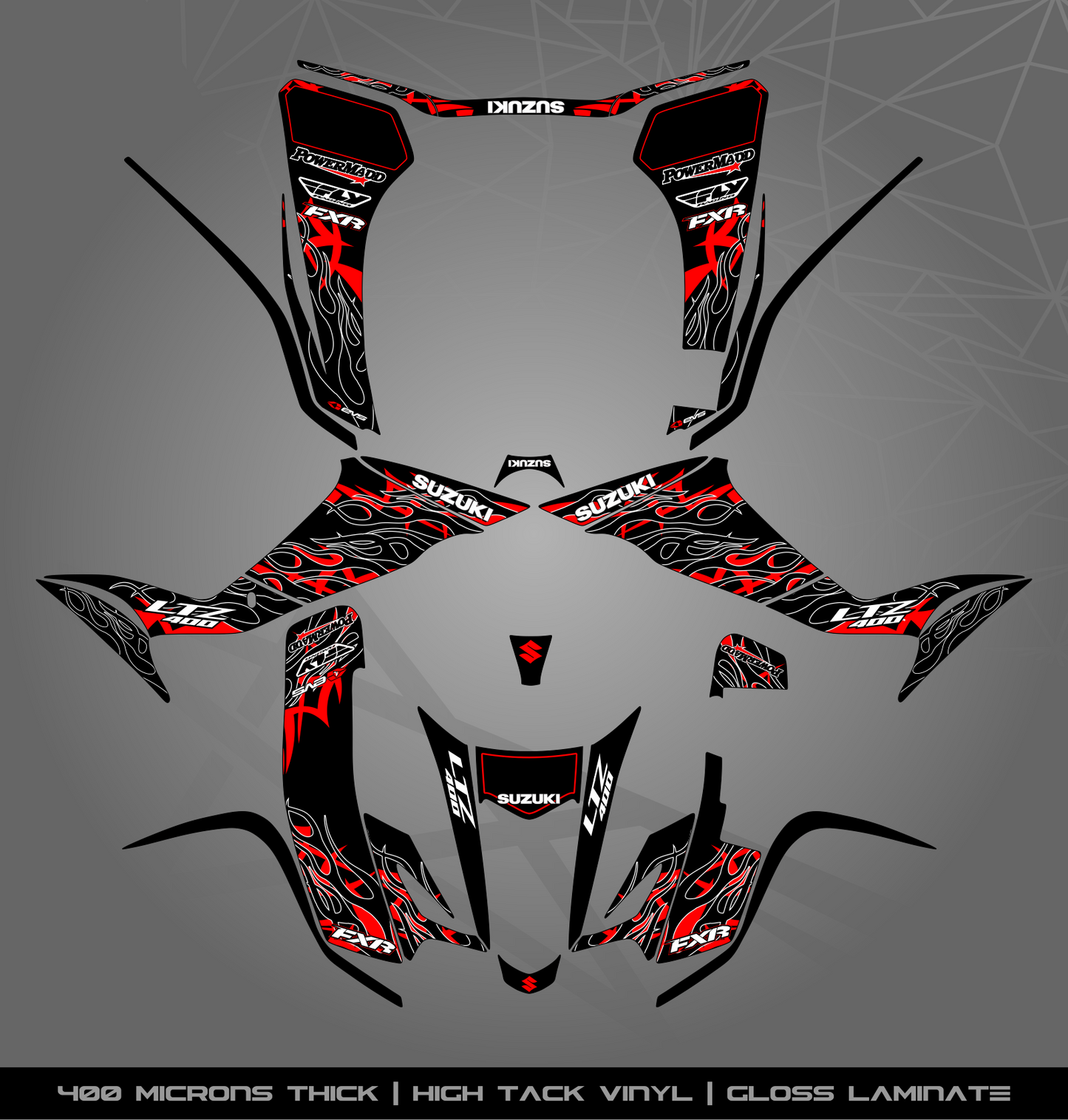 Full Sticker Kit for Suzuki LTZ 400 (2003-2008)