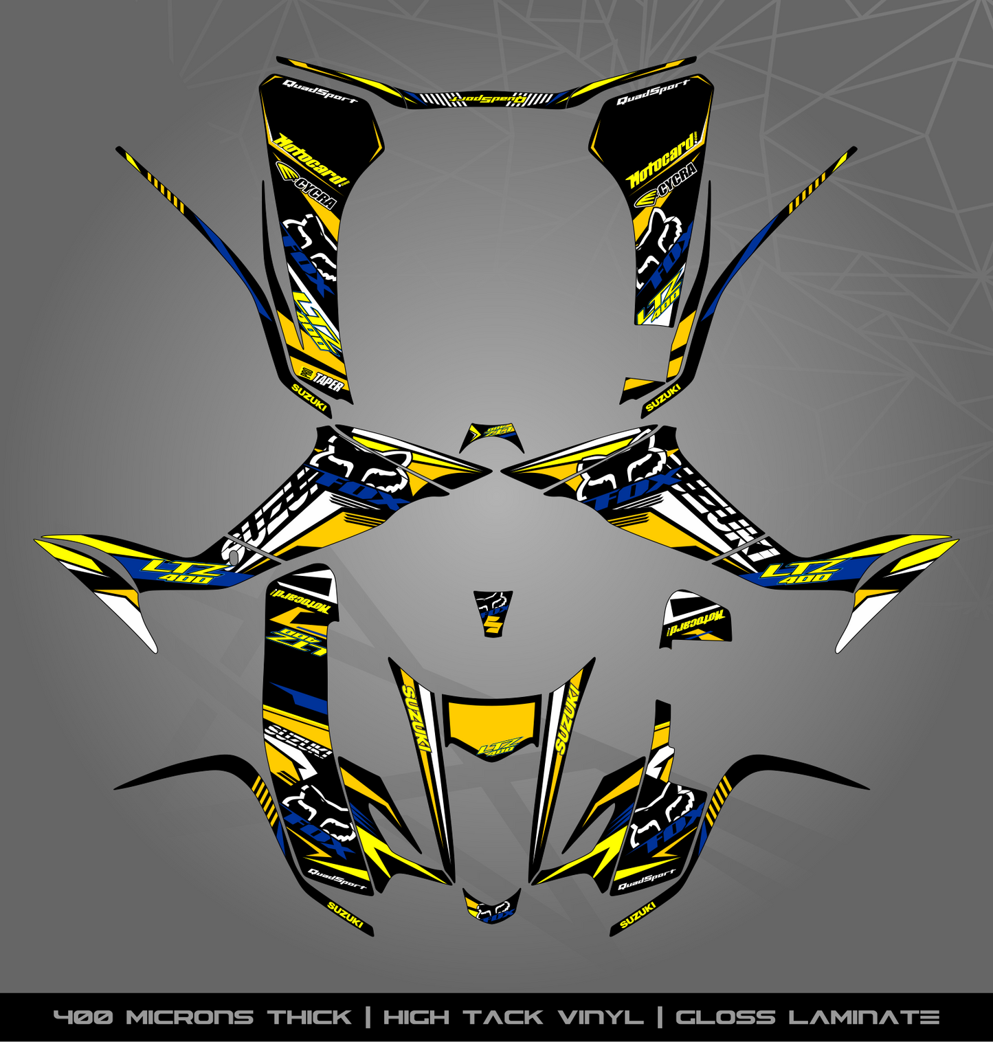 Full Sticker Kit for Suzuki LTZ 400 (2003-2008)