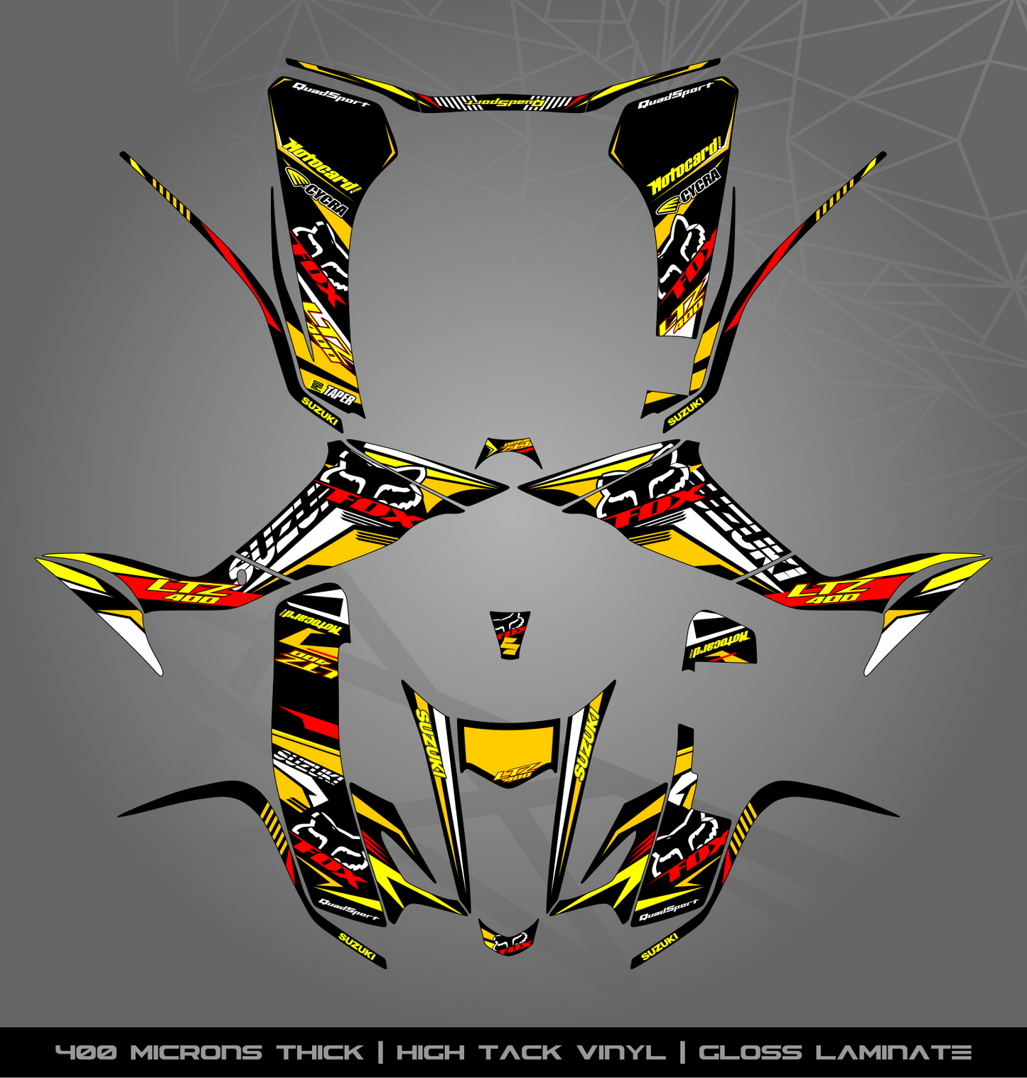 Full Sticker Kit for Suzuki LTZ 400 (2003-2008)