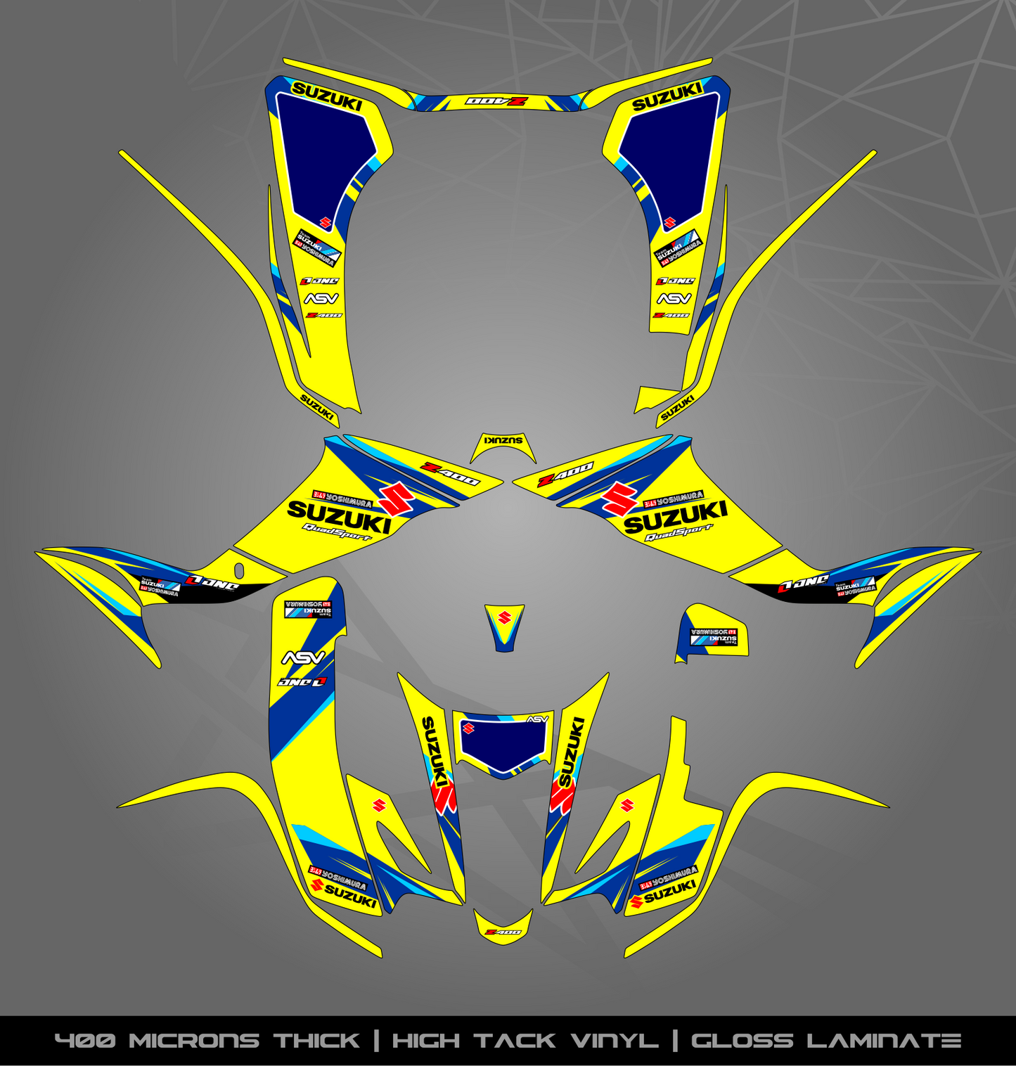Full Sticker Kit for Suzuki LTZ 400 (2003-2008)