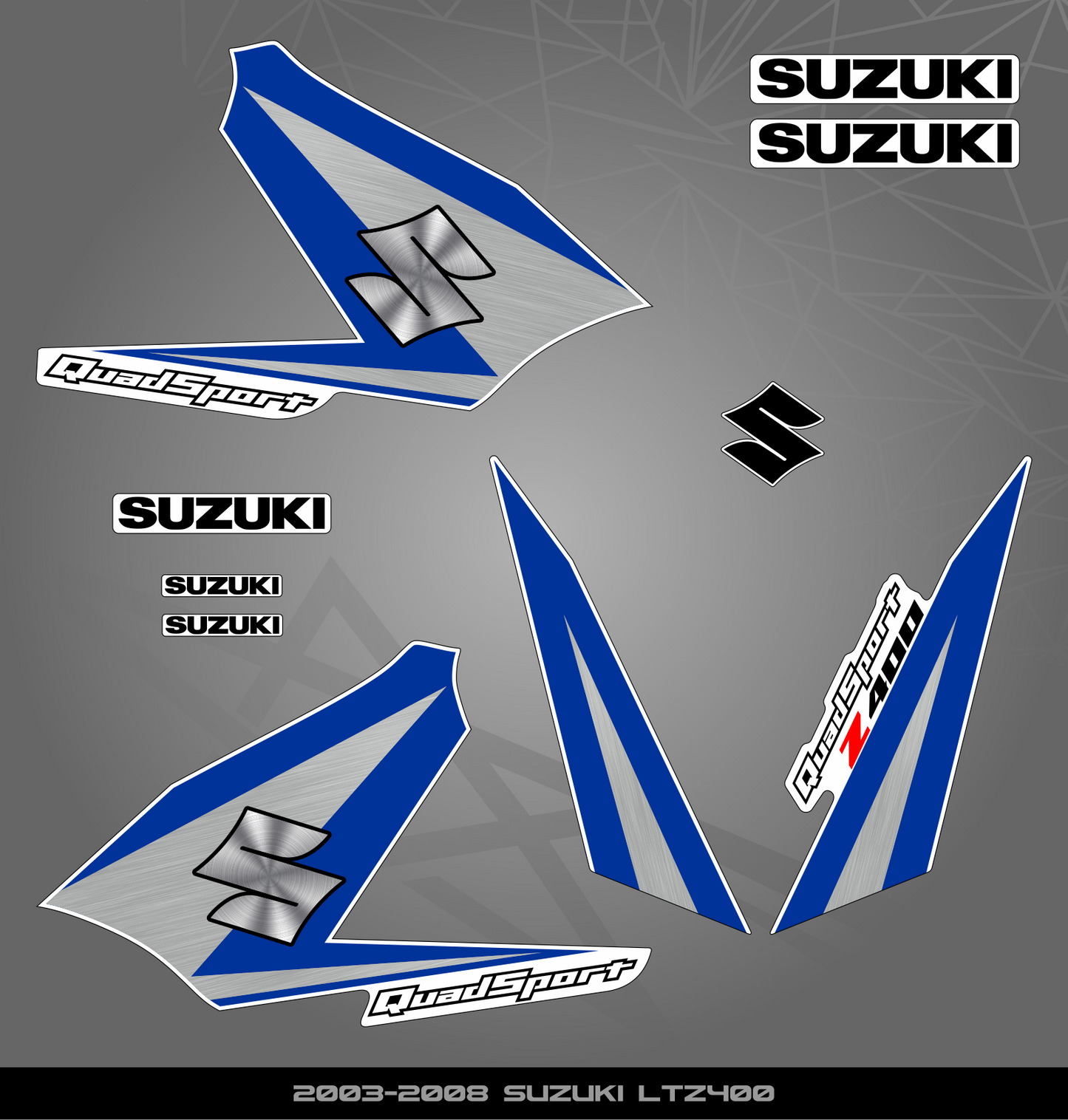 Partial Sticker Kit for Suzuki LTZ 400 (2003-2008)