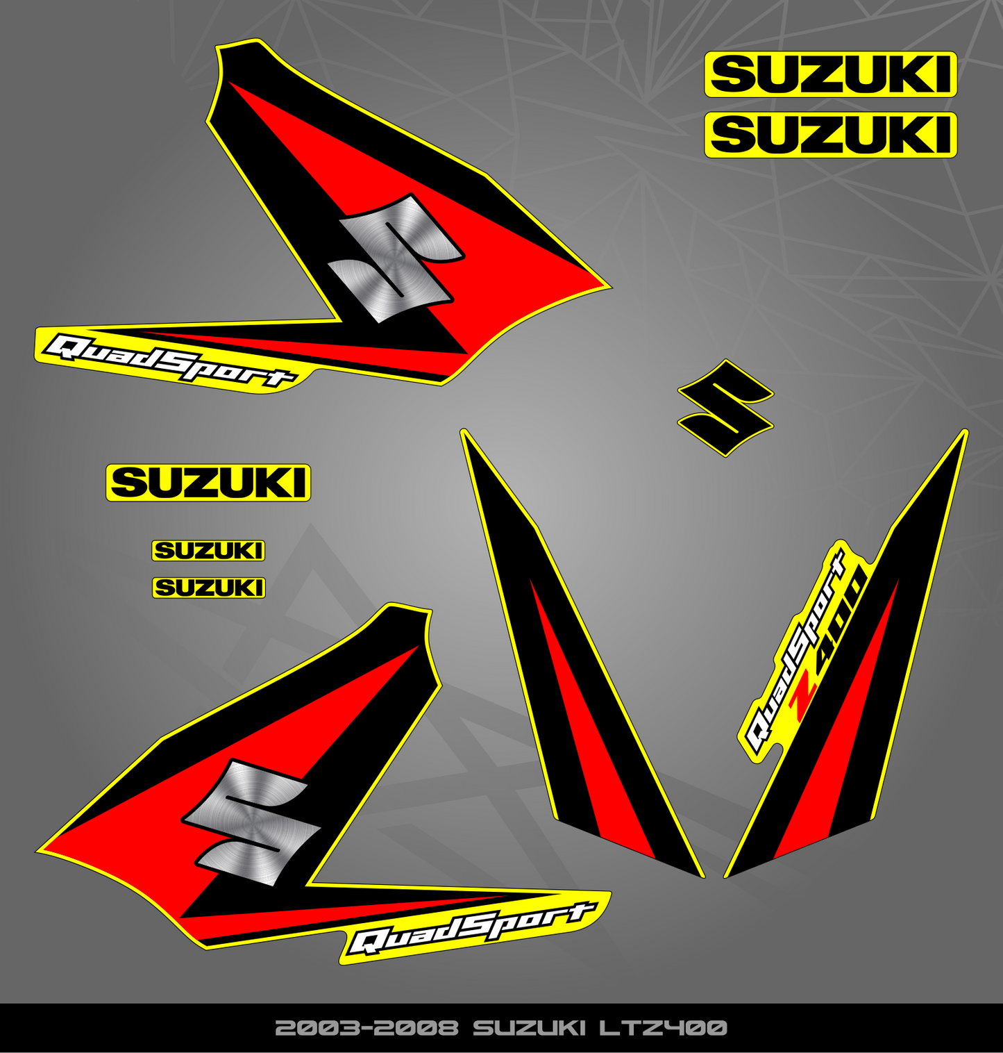 Partial Sticker Kit for Suzuki LTZ 400 (2003-2008)