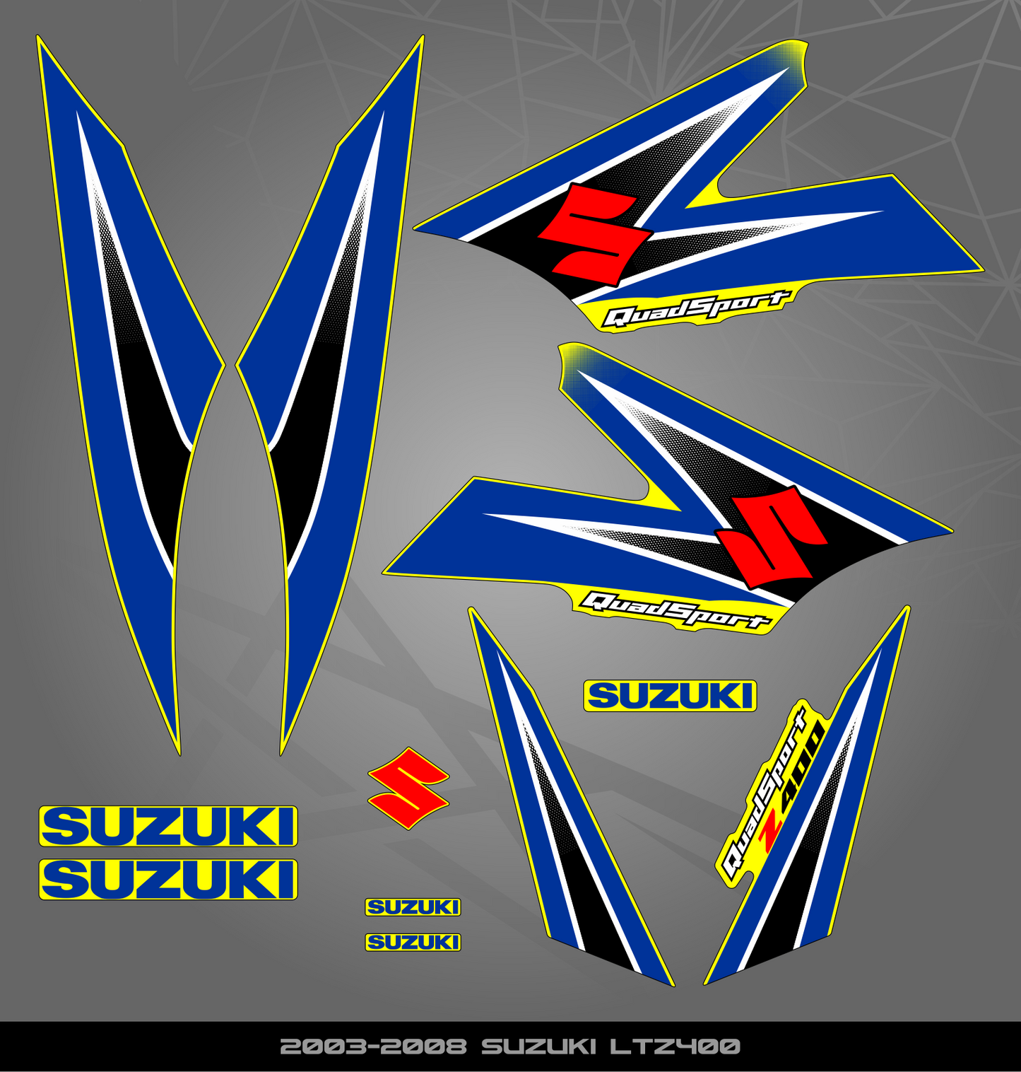 Partial Sticker Kit for Suzuki LTZ 400 (2003-2008)