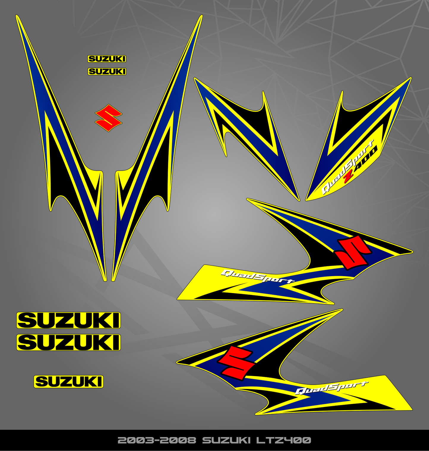 Partial Sticker Kit for Suzuki LTZ 400 (2003-2008)