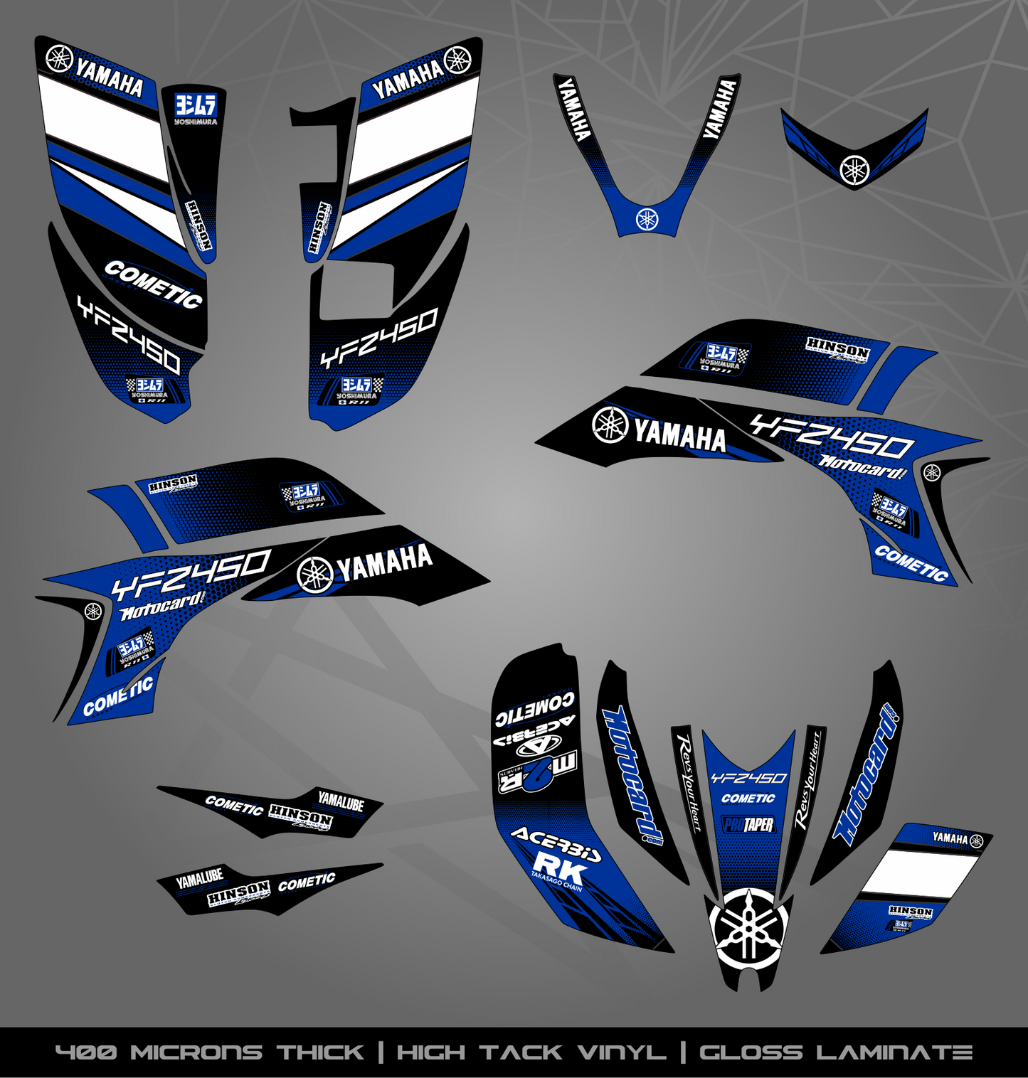 Full Sticker Kit for Yamaha YFZ 450 (2003-2008)