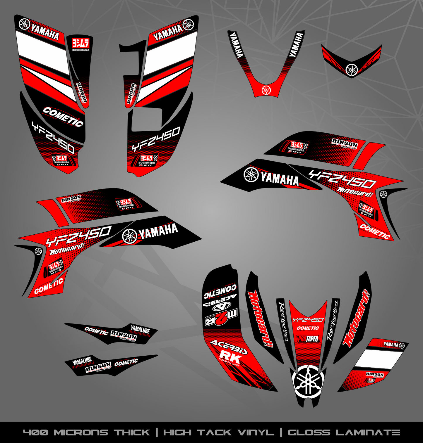 Full Sticker Kit for Yamaha YFZ 450 (2003-2008)