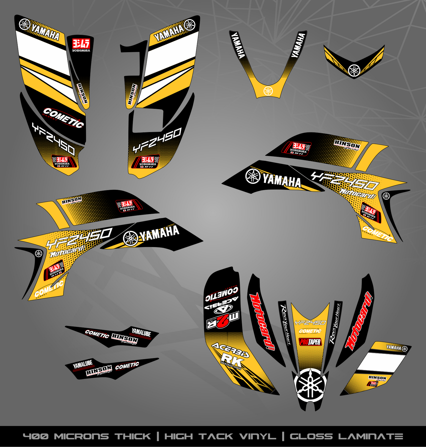 Full Sticker Kit for Yamaha YFZ 450 (2003-2008)