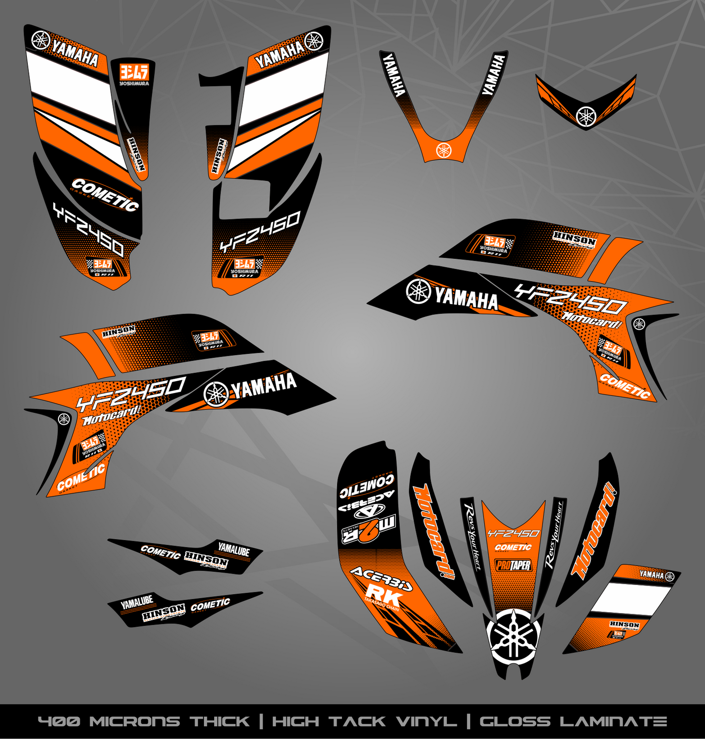 Full Sticker Kit for Yamaha YFZ 450 (2003-2008)
