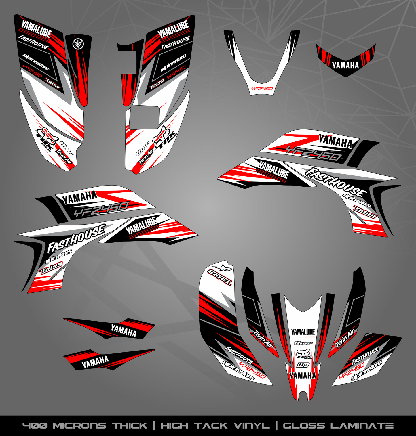 Full Sticker Kit for Yamaha YFZ 450 (2003-2008)