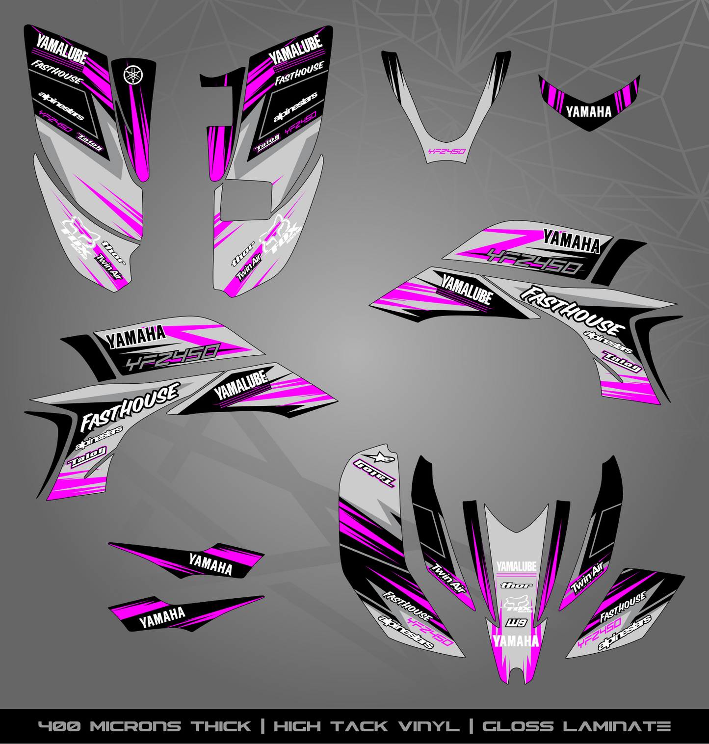 Full Sticker Kit for Yamaha YFZ 450 (2003-2008)