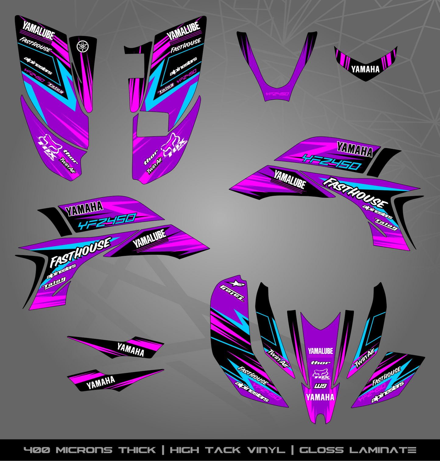 Full Sticker Kit for Yamaha YFZ 450 (2003-2008)