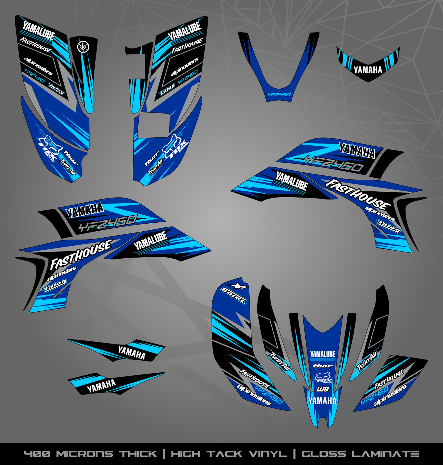 Full Sticker Kit for Yamaha YFZ 450 (2003-2008)