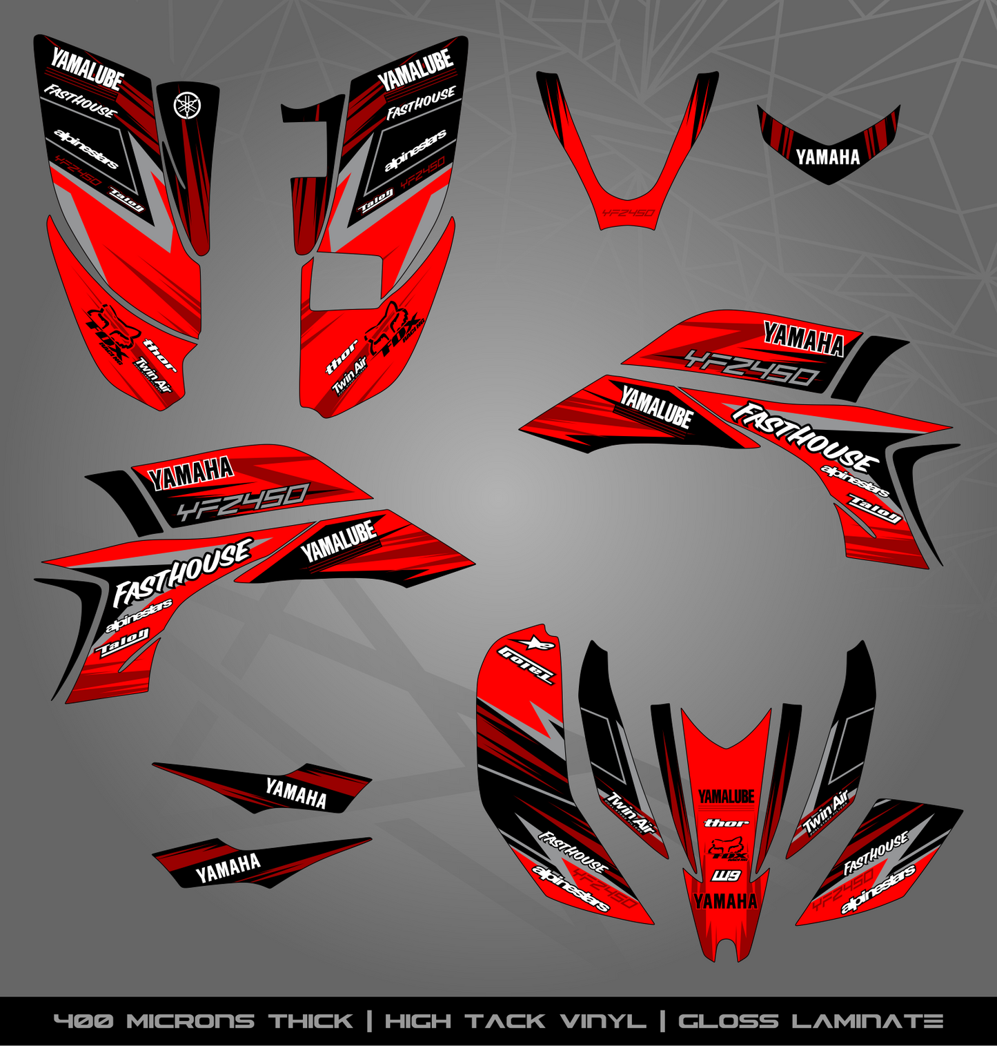 Full Sticker Kit for Yamaha YFZ 450 (2003-2008)