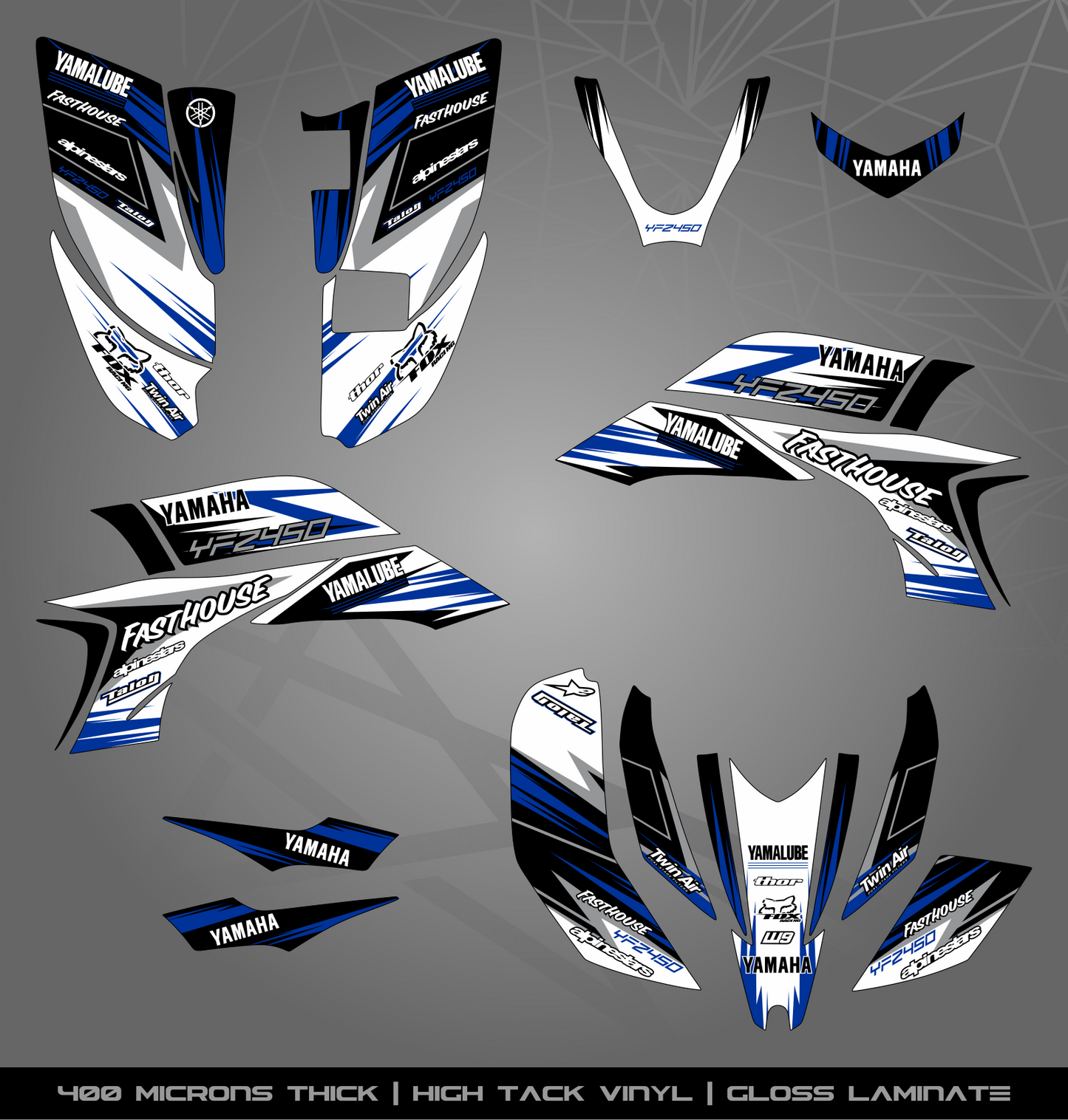 Full Sticker Kit for Yamaha YFZ 450 (2003-2008)