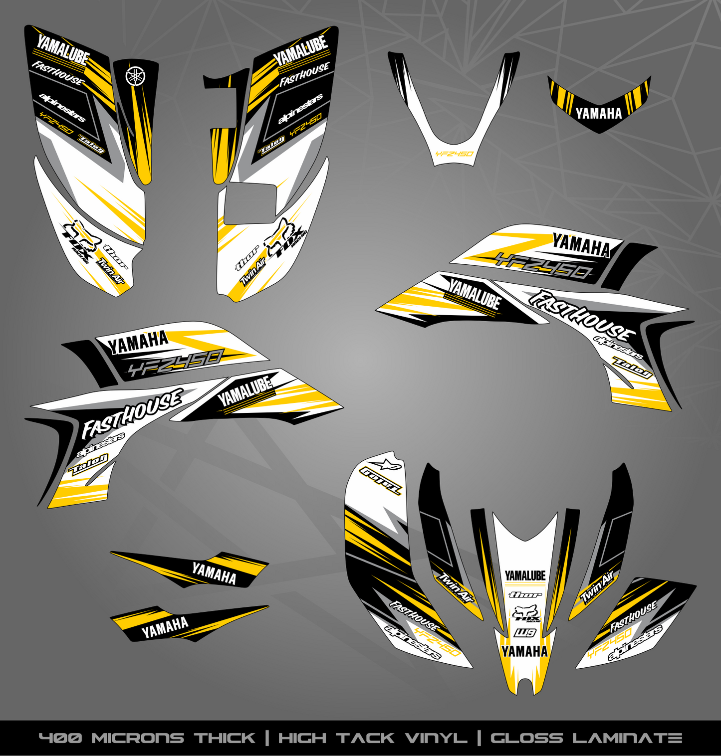 Full Sticker Kit for Yamaha YFZ 450 (2003-2008)