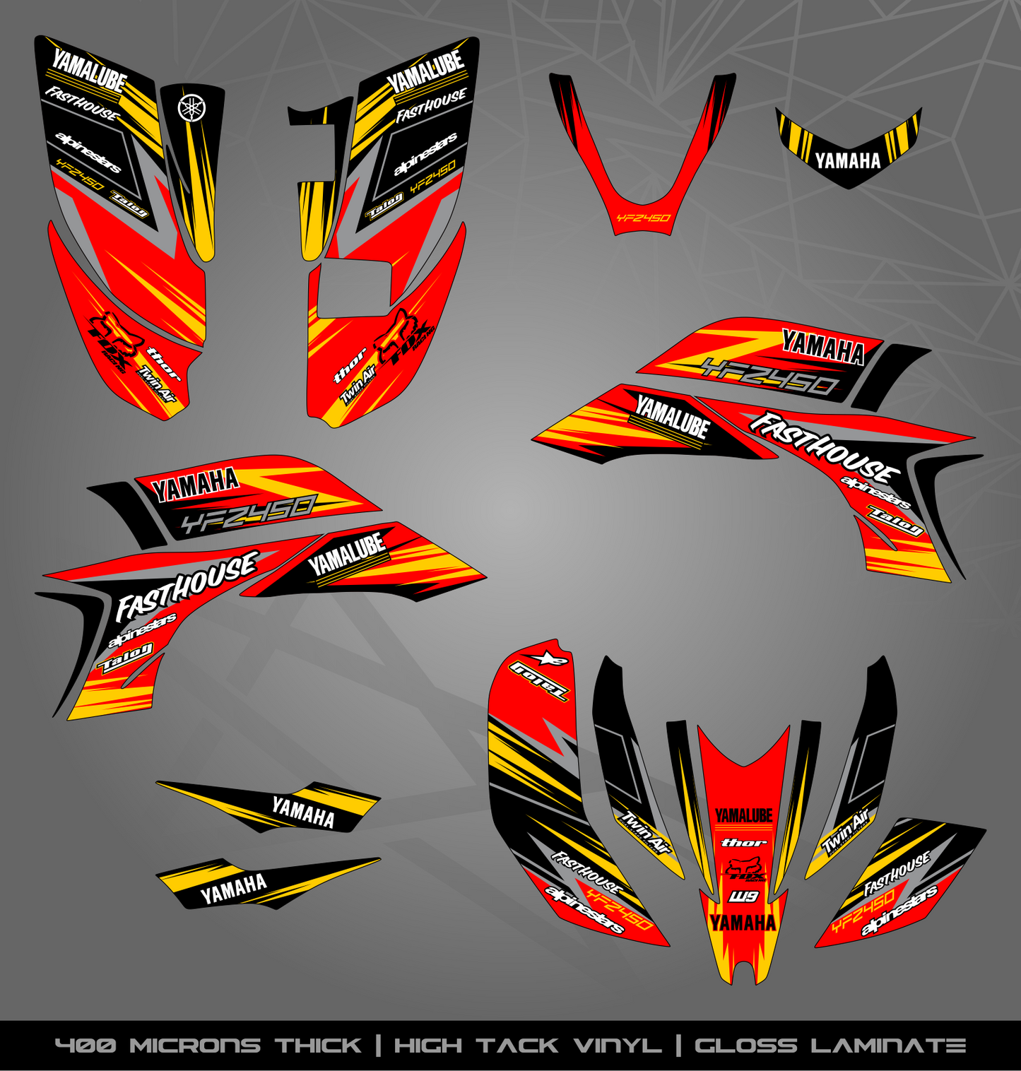 Full Sticker Kit for Yamaha YFZ 450 (2003-2008)