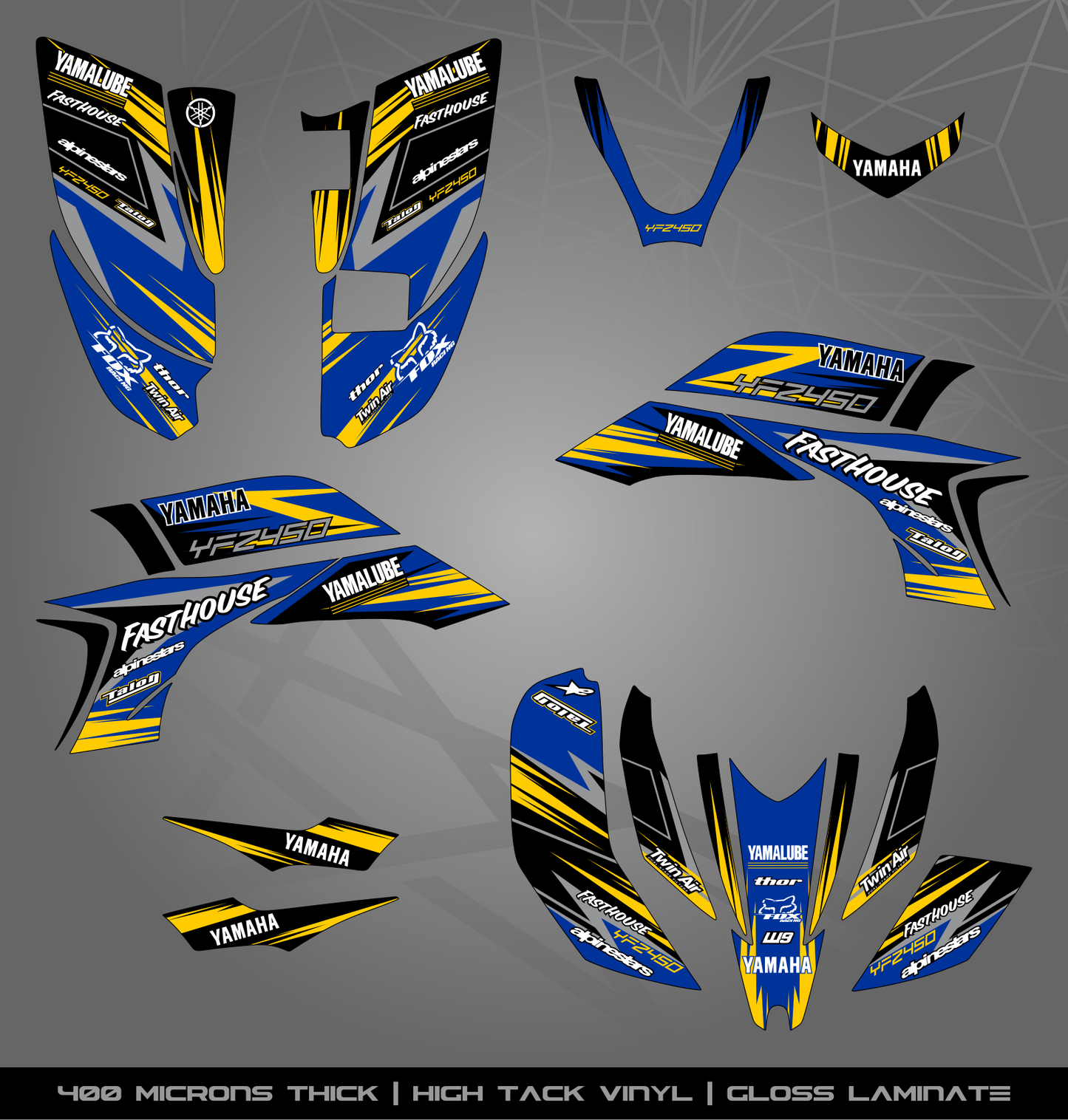 Full Sticker Kit for Yamaha YFZ 450 (2003-2008)