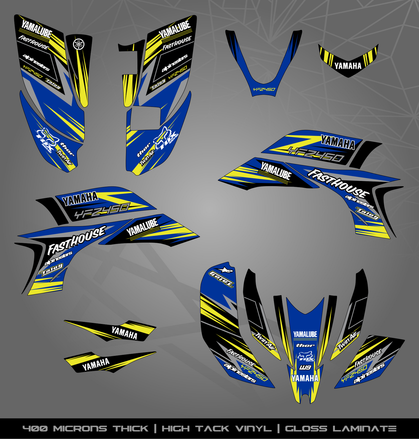 Full Sticker Kit for Yamaha YFZ 450 (2003-2008)