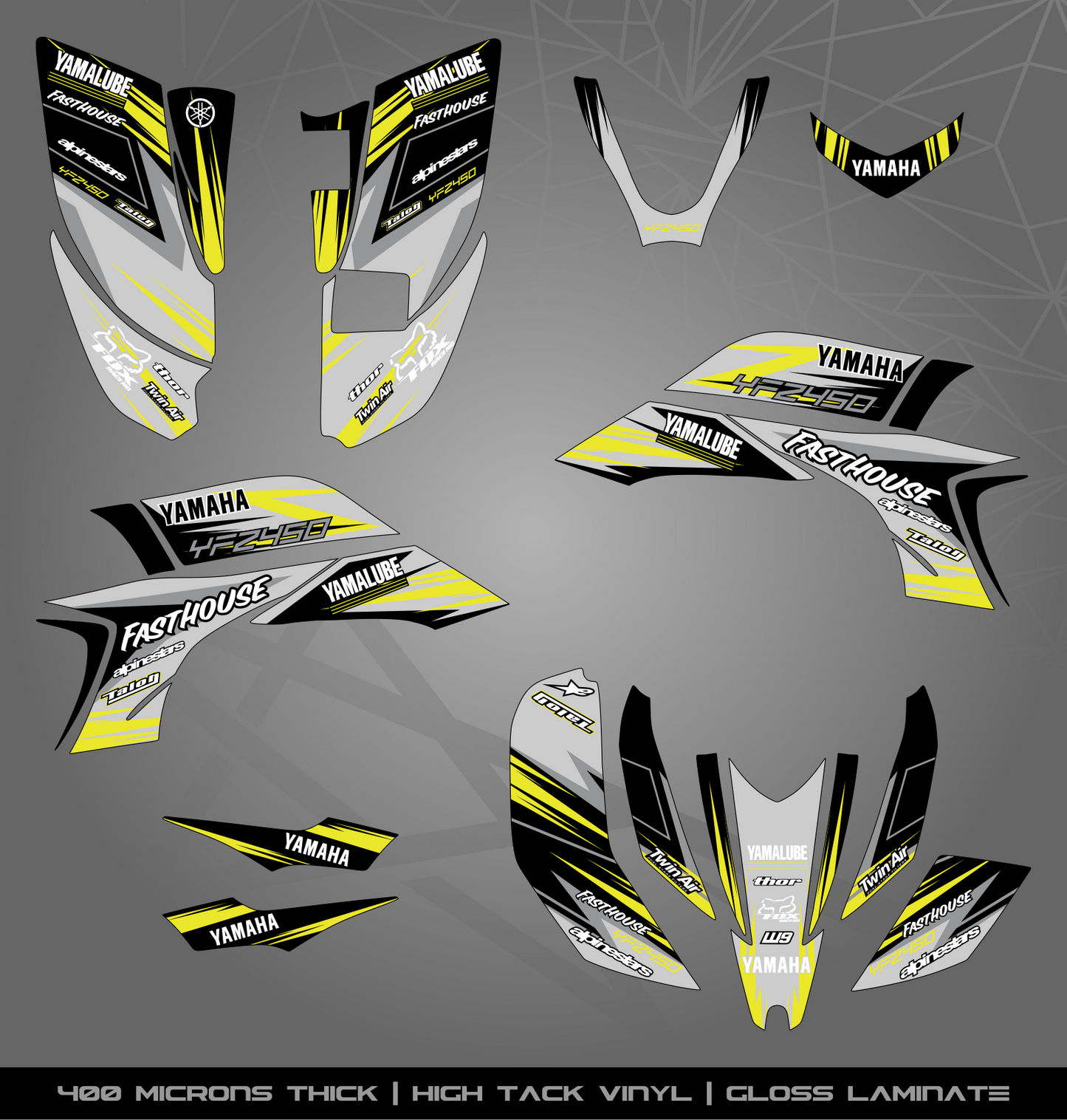 Full Sticker Kit for Yamaha YFZ 450 (2003-2008)