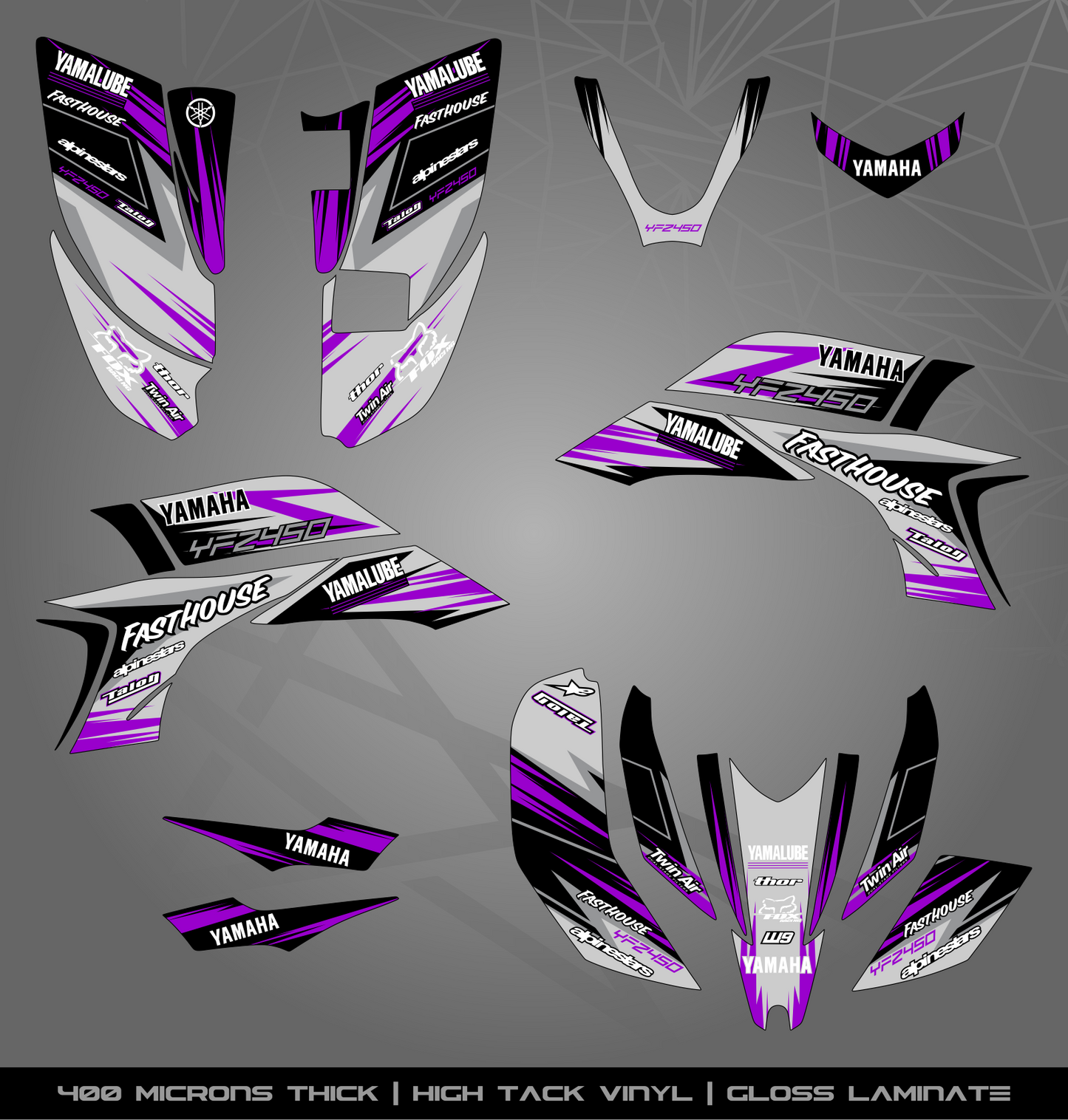 Full Sticker Kit for Yamaha YFZ 450 (2003-2008)
