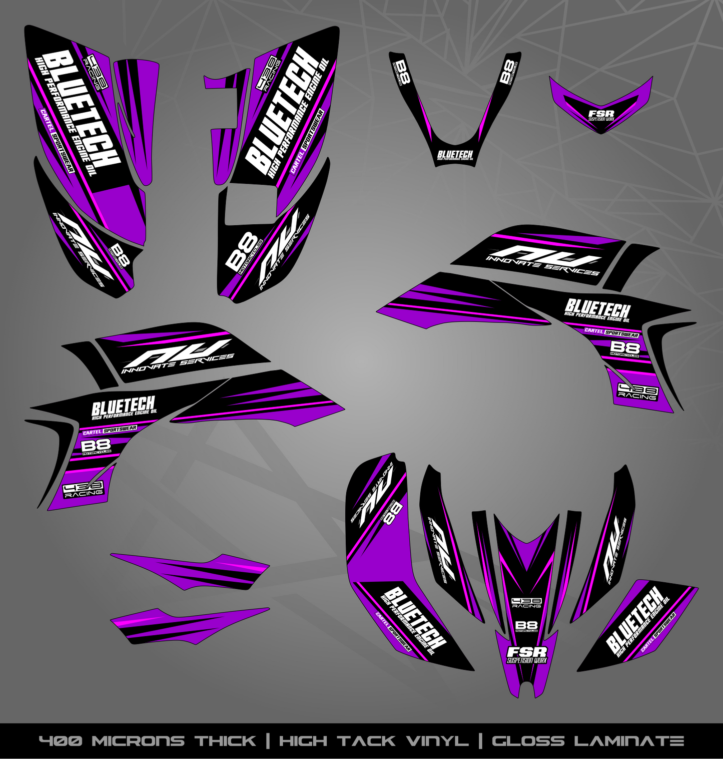 Full Sticker Kit for Yamaha YFZ 450 (2003-2008)